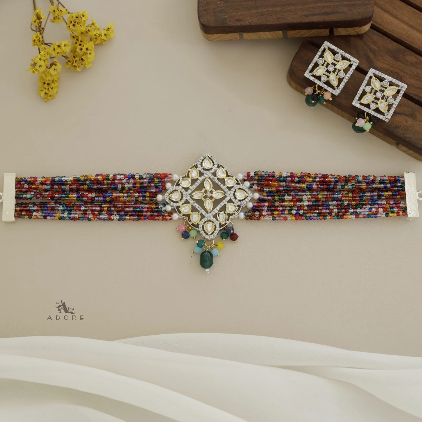 Dheera Choker With Earring - Image 15
