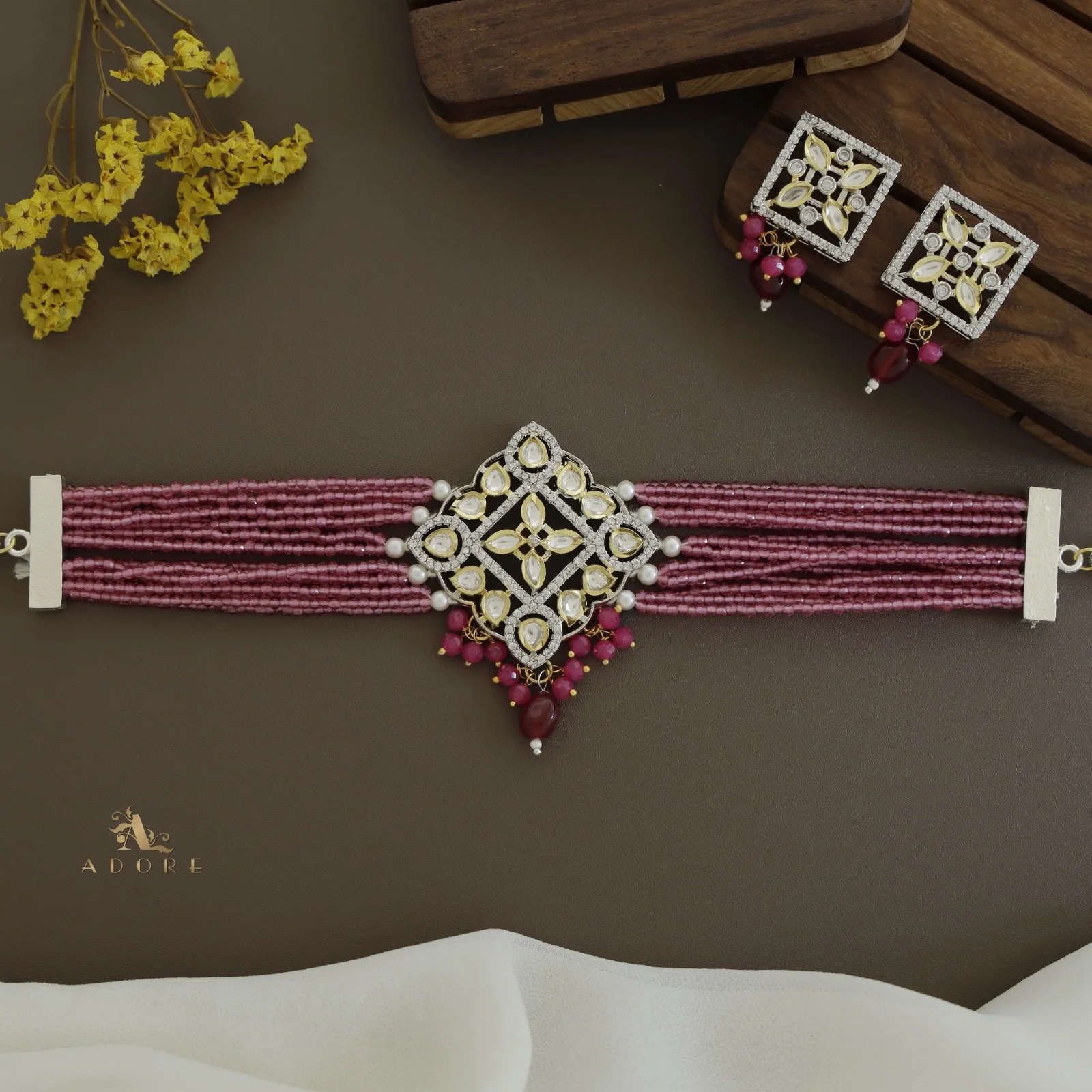 Dheera Choker With Earring - Image 16