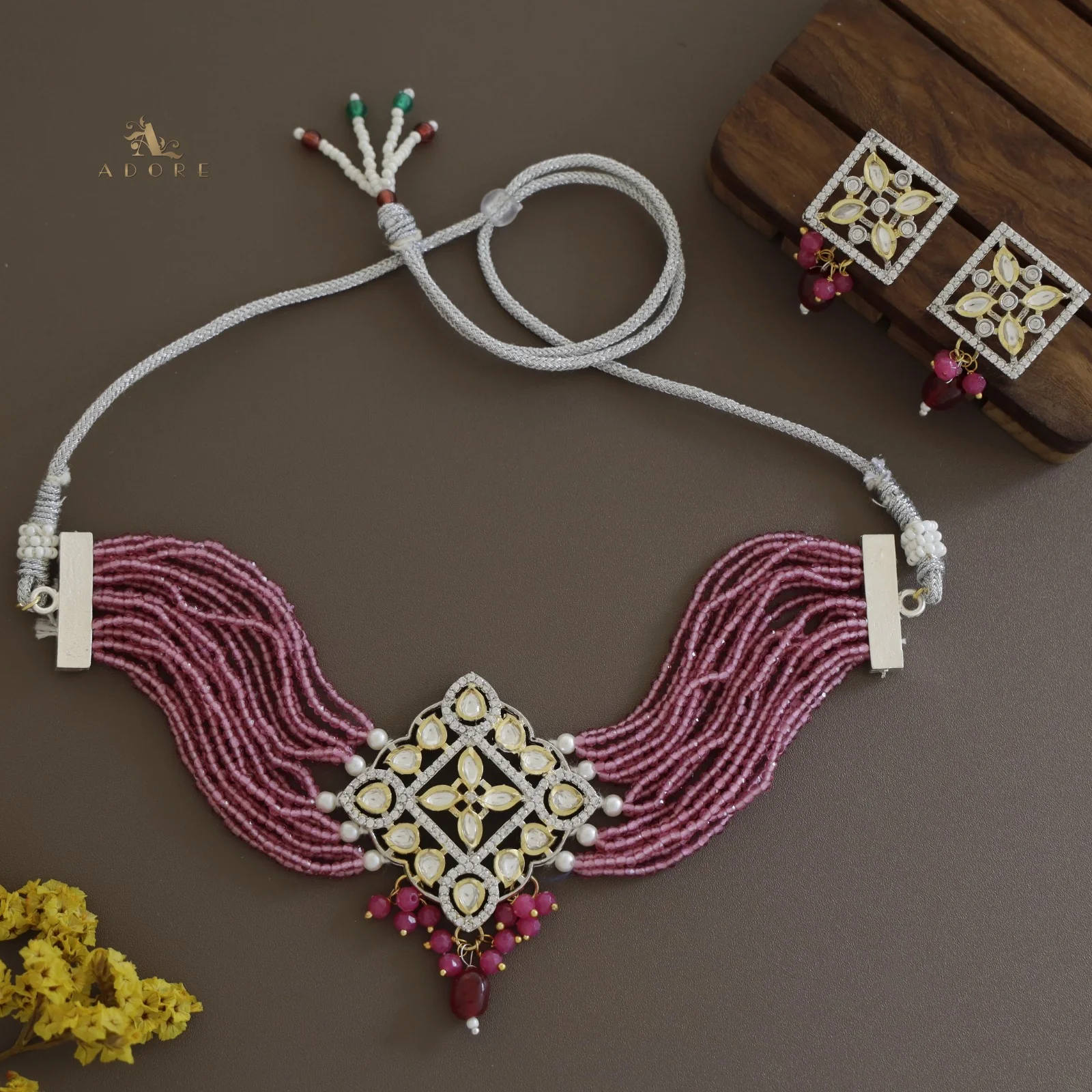 Dheera Choker With Earring - Image 17