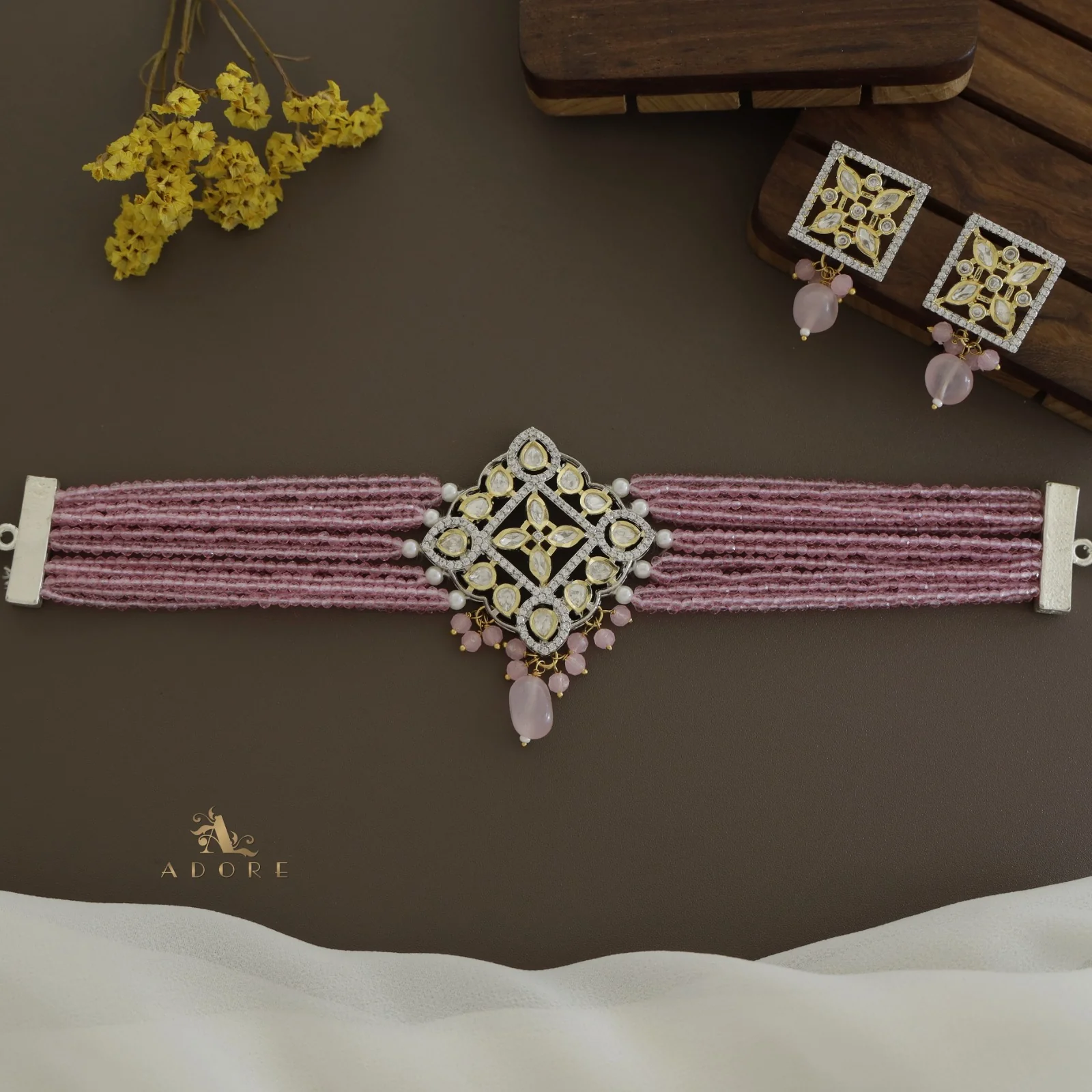 Dheera Choker With Earring - Image 5