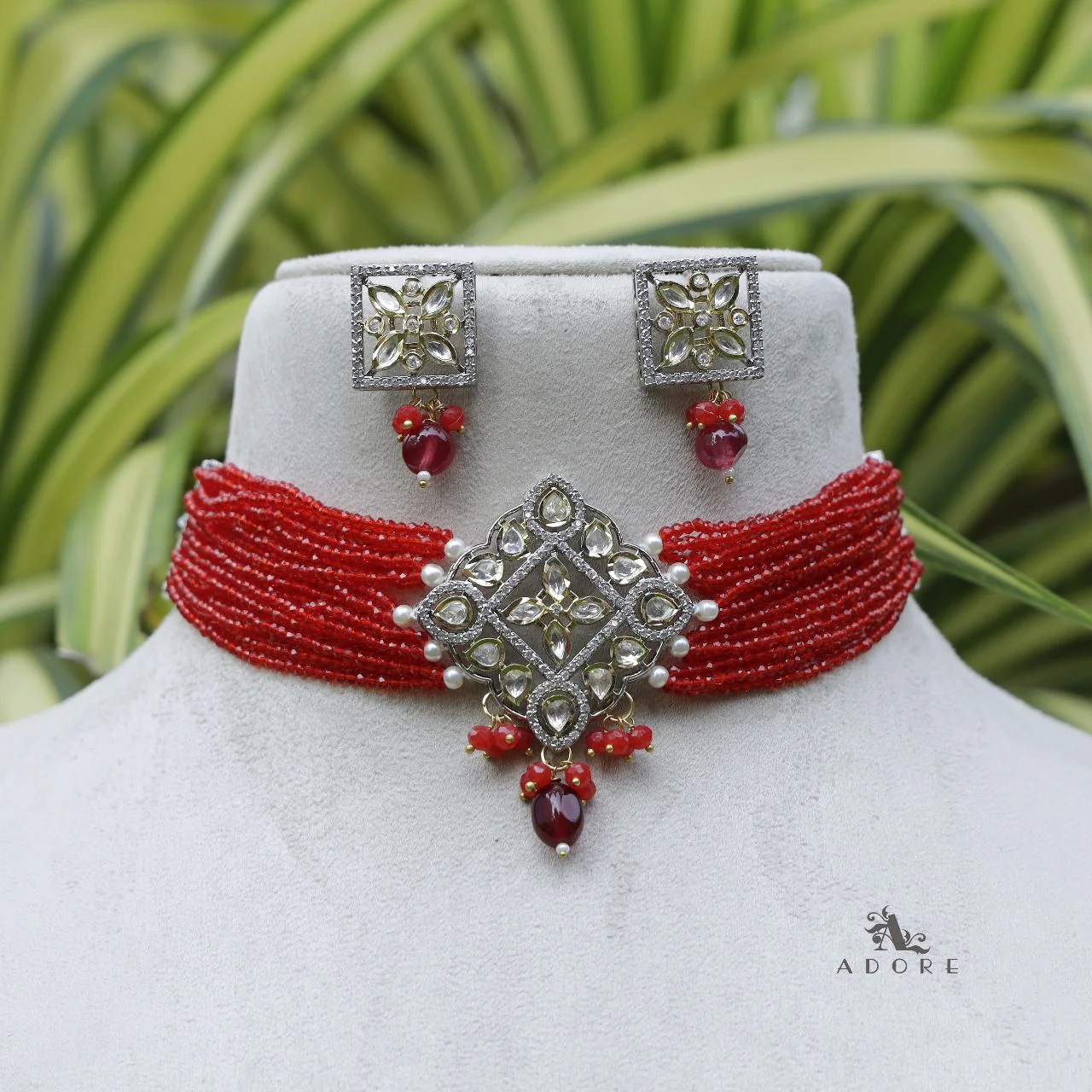 Dheera Choker With Earring - Image 6
