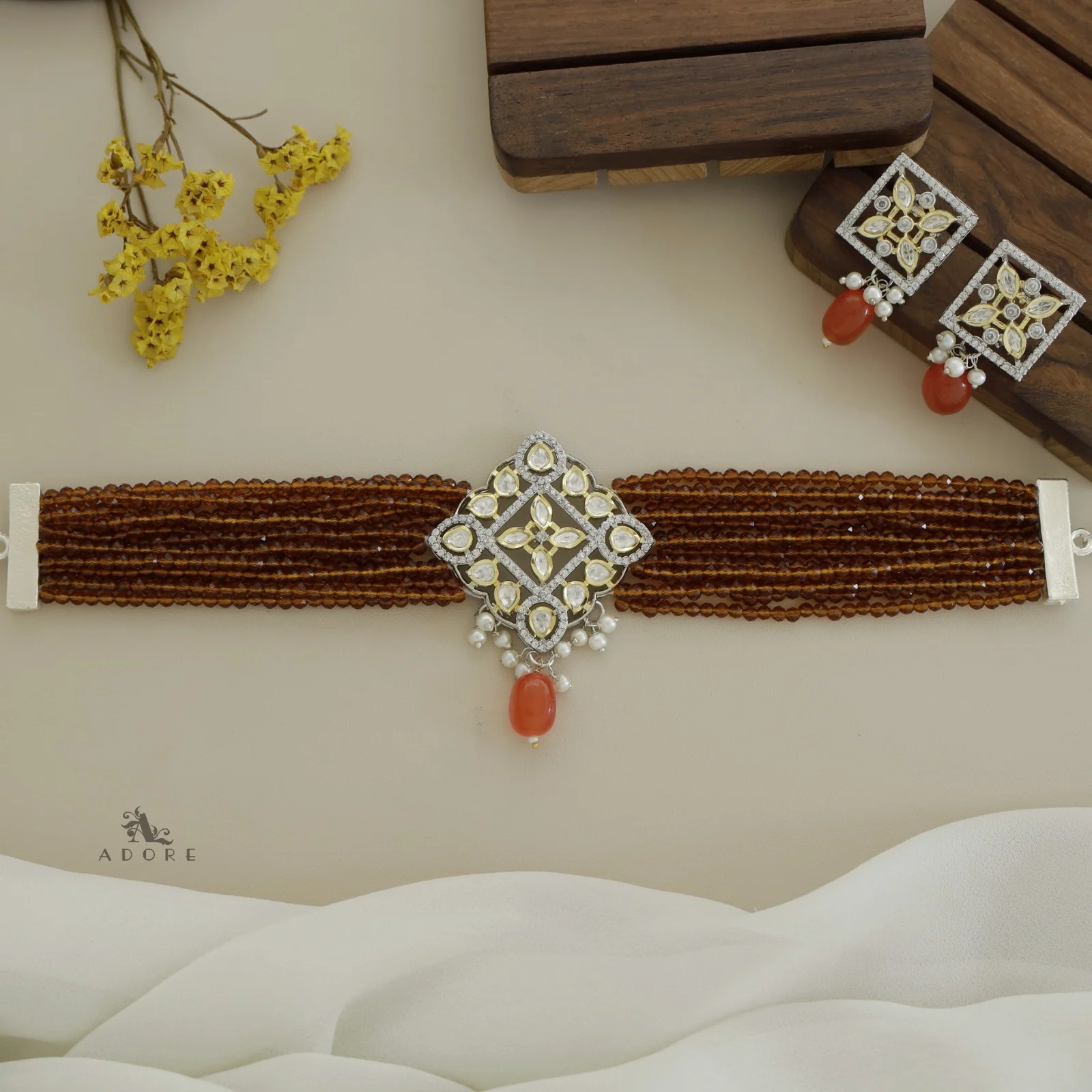 Dheera Choker With Earring - Image 7