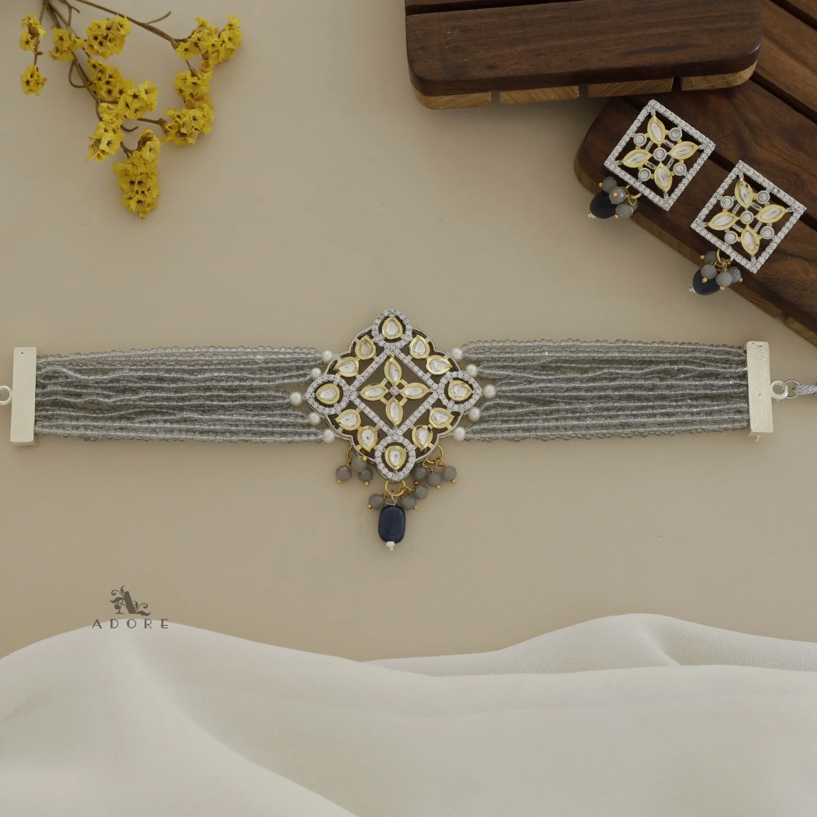 Dheera Choker With Earring - Image 8