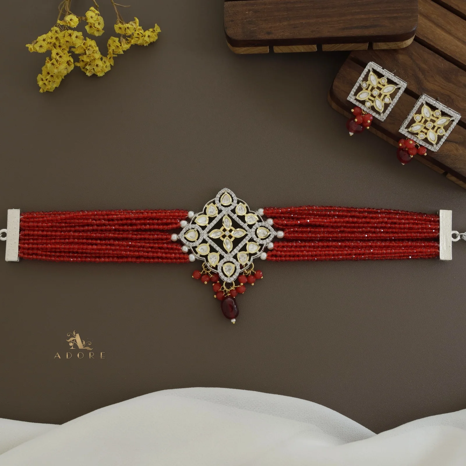 Dheera Choker With Earring - Image 9