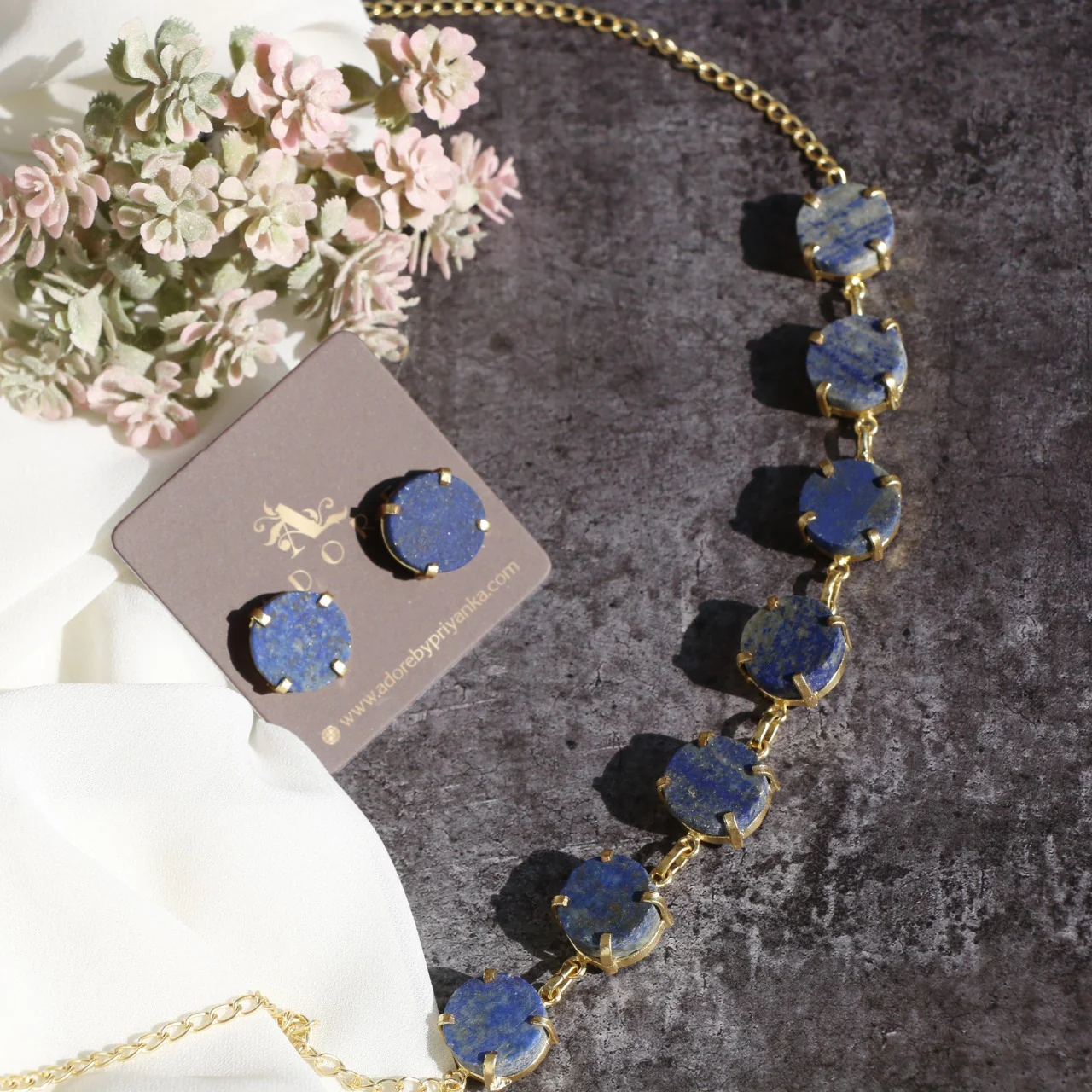 Dhokshi Choker/ Short Necklace With Stud - Image 29
