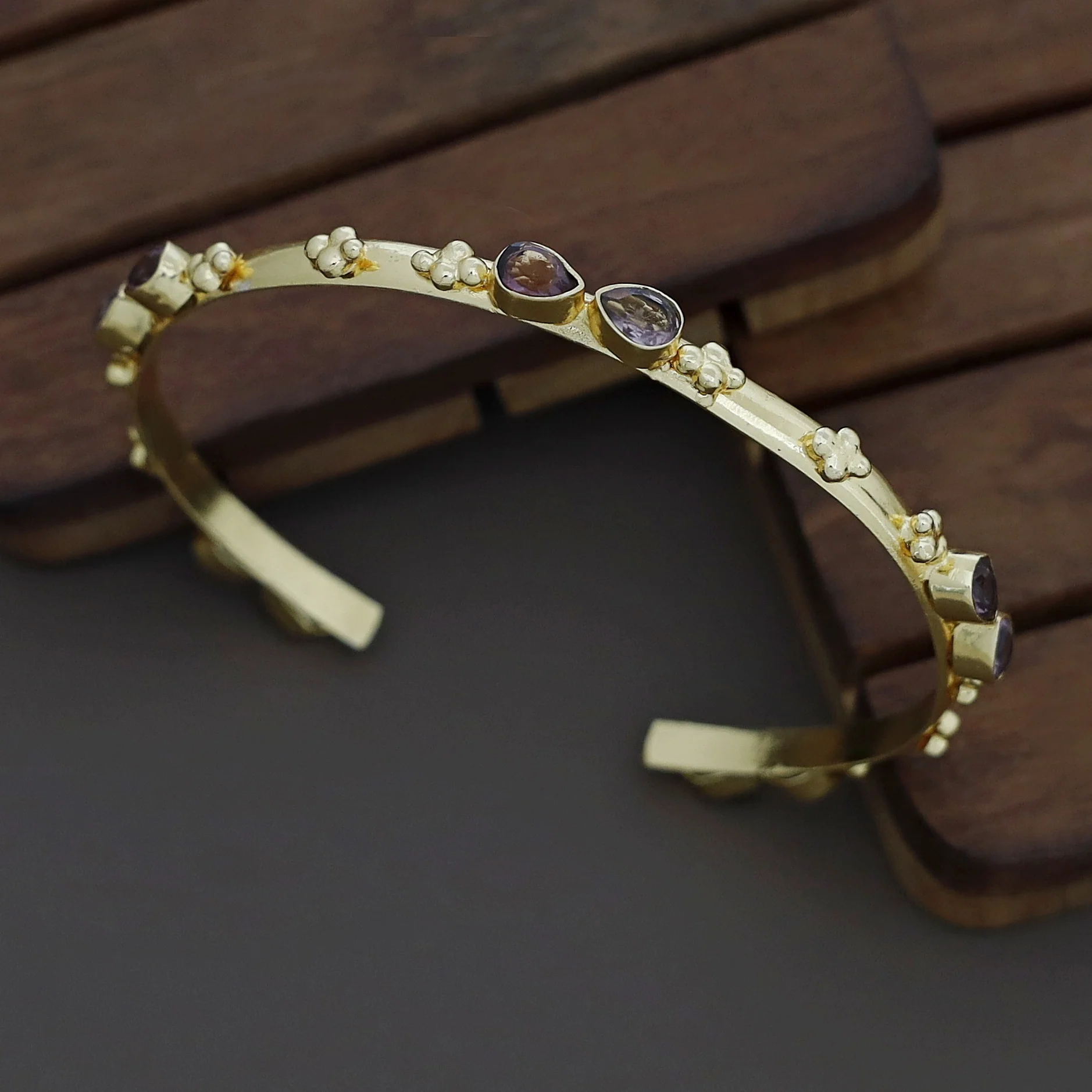 Dia Golden Glossy Bangle - Image 5