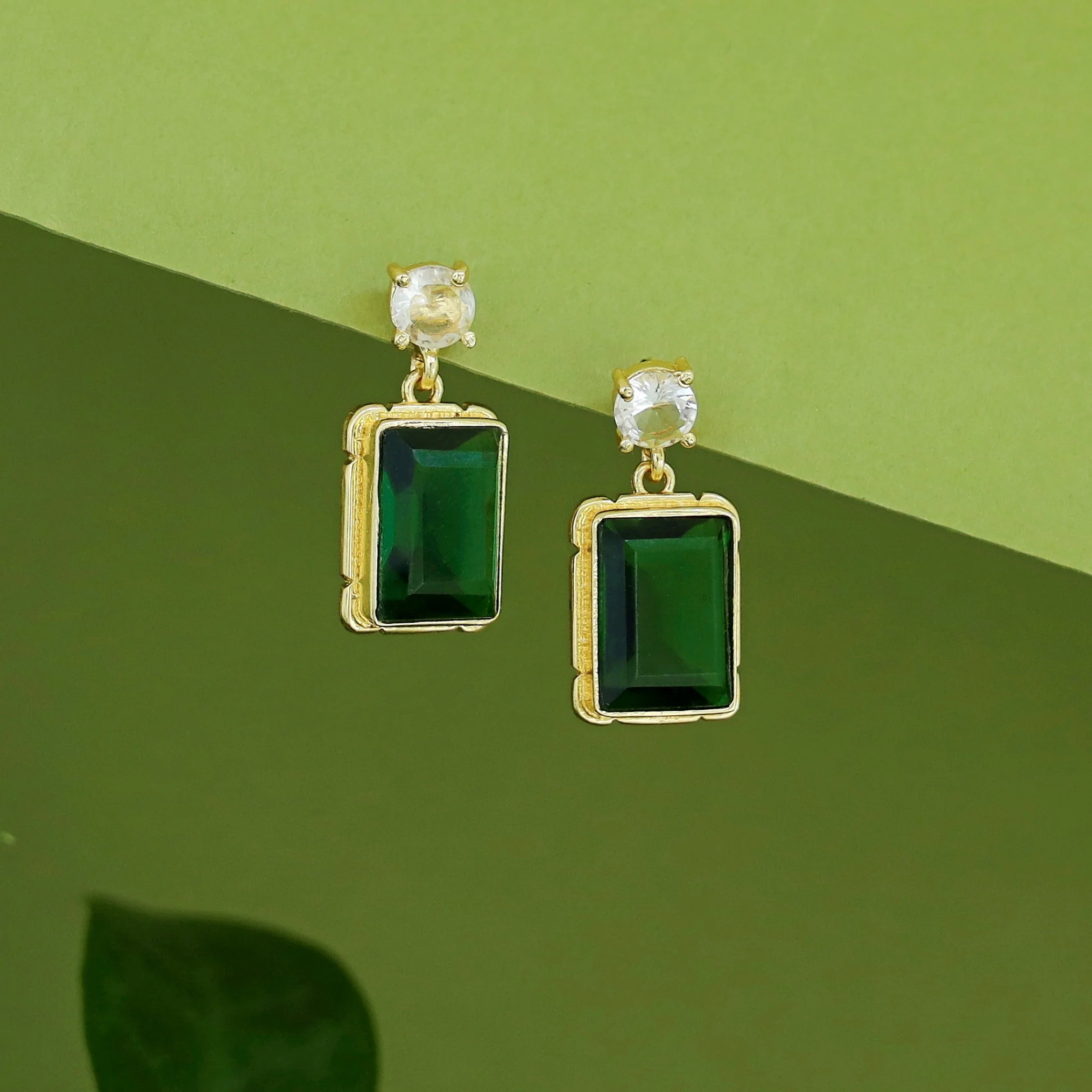 Doli Rectangle Glossy Earring - Image 3