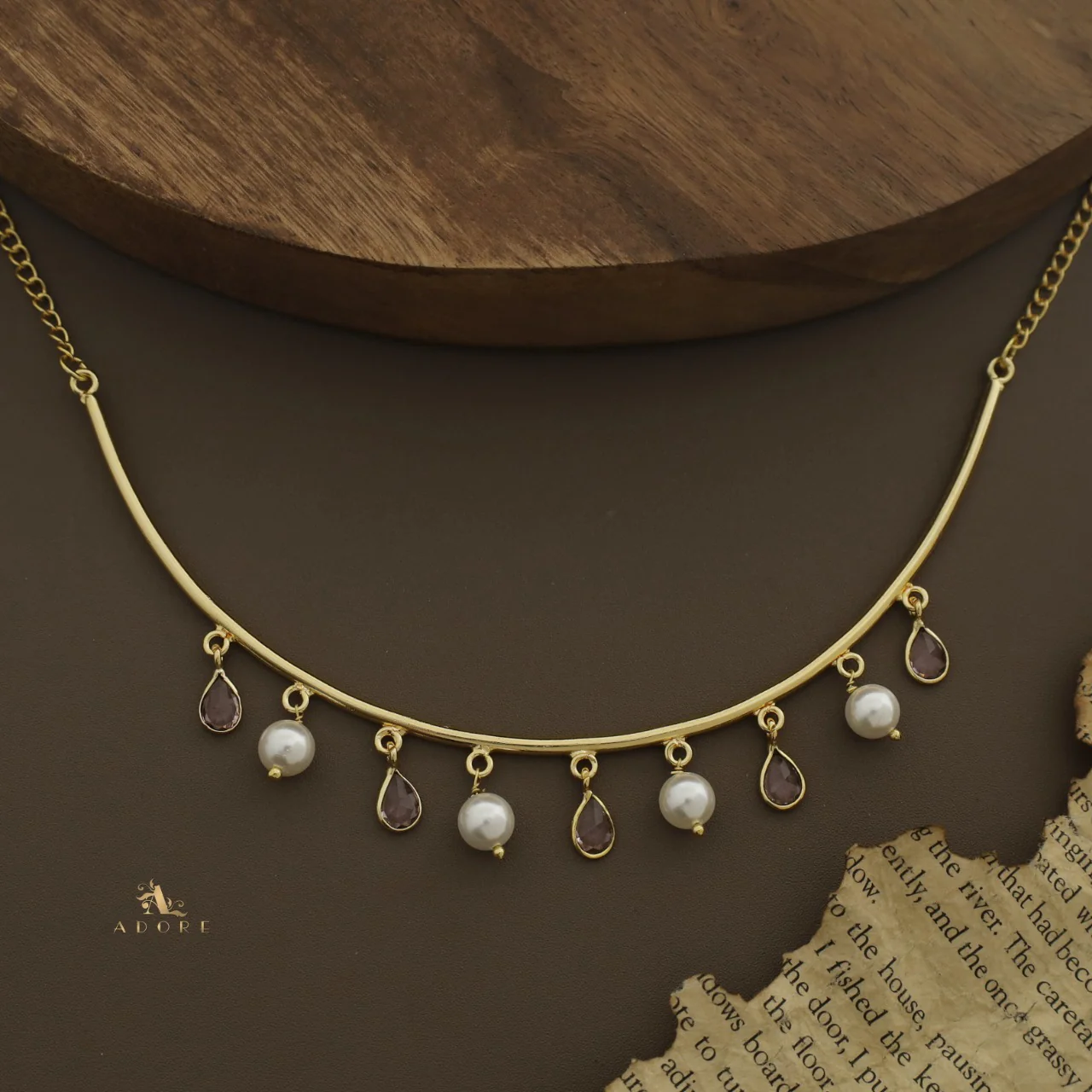 Drop Of Spring Pearl Neckpiece / Neck Cuff - Image 10