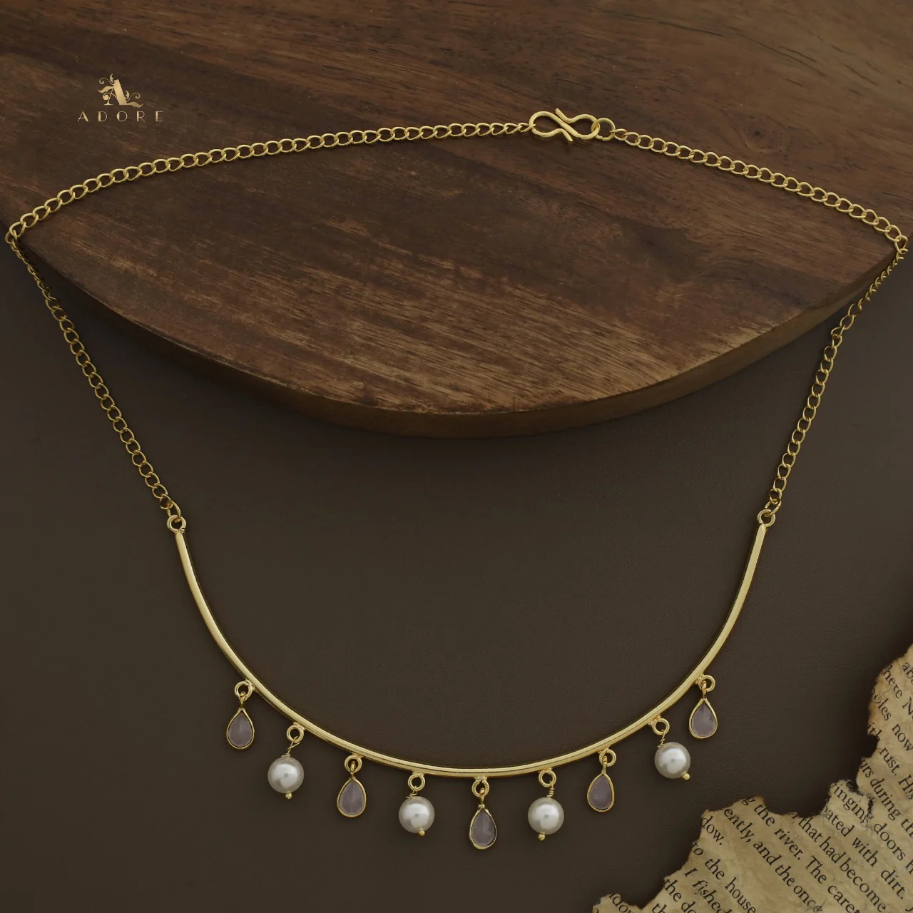 Drop Of Spring Pearl Neckpiece / Neck Cuff - Image 12