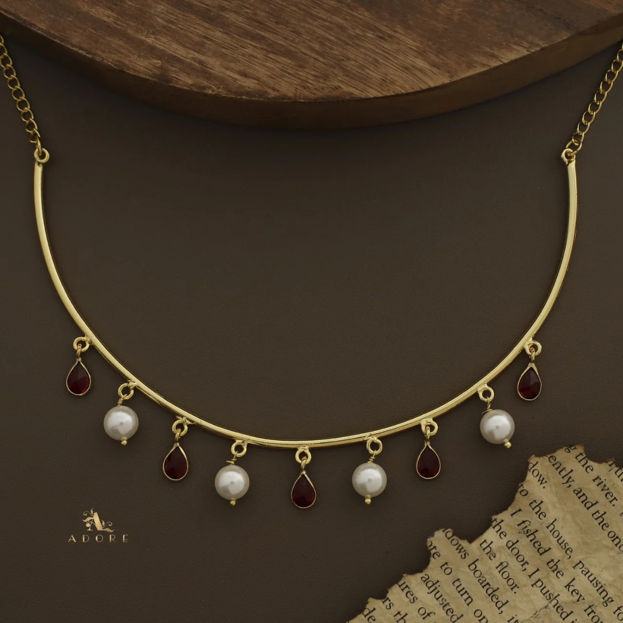 Drop Of Spring Pearl Neckpiece / Neck Cuff - Image 4
