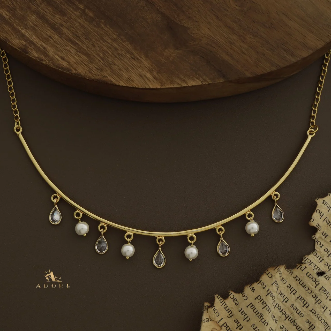 Drop Of Spring Pearl Neckpiece / Neck Cuff - Image 6
