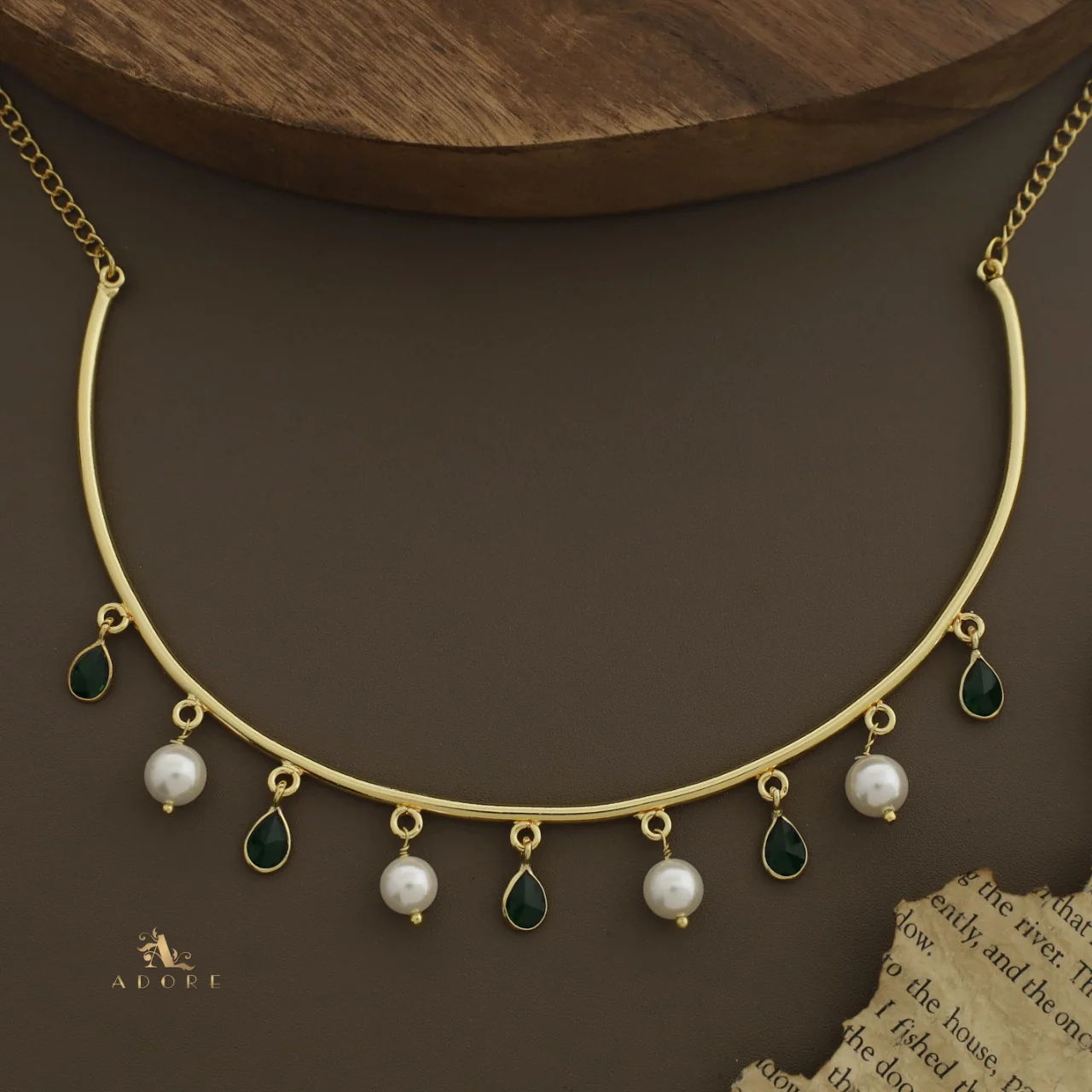Drop Of Spring Pearl Neckpiece / Neck Cuff - Image 8