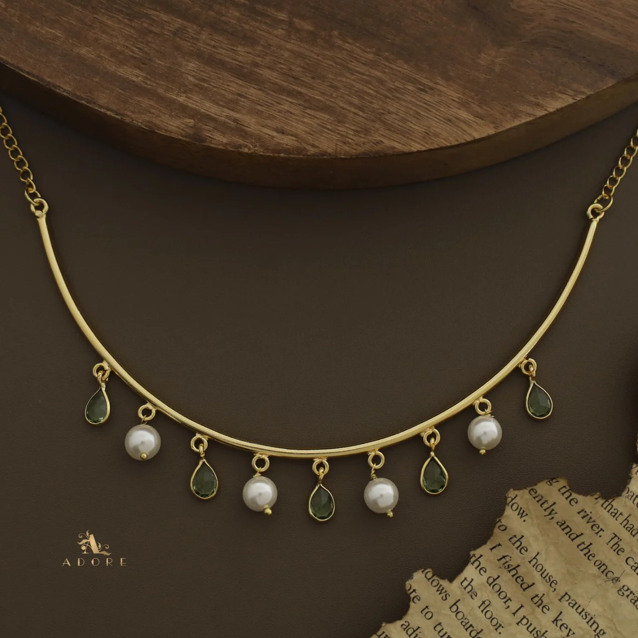 Drop Of Spring Pearl Neckpiece / Neck Cuff - Image 9