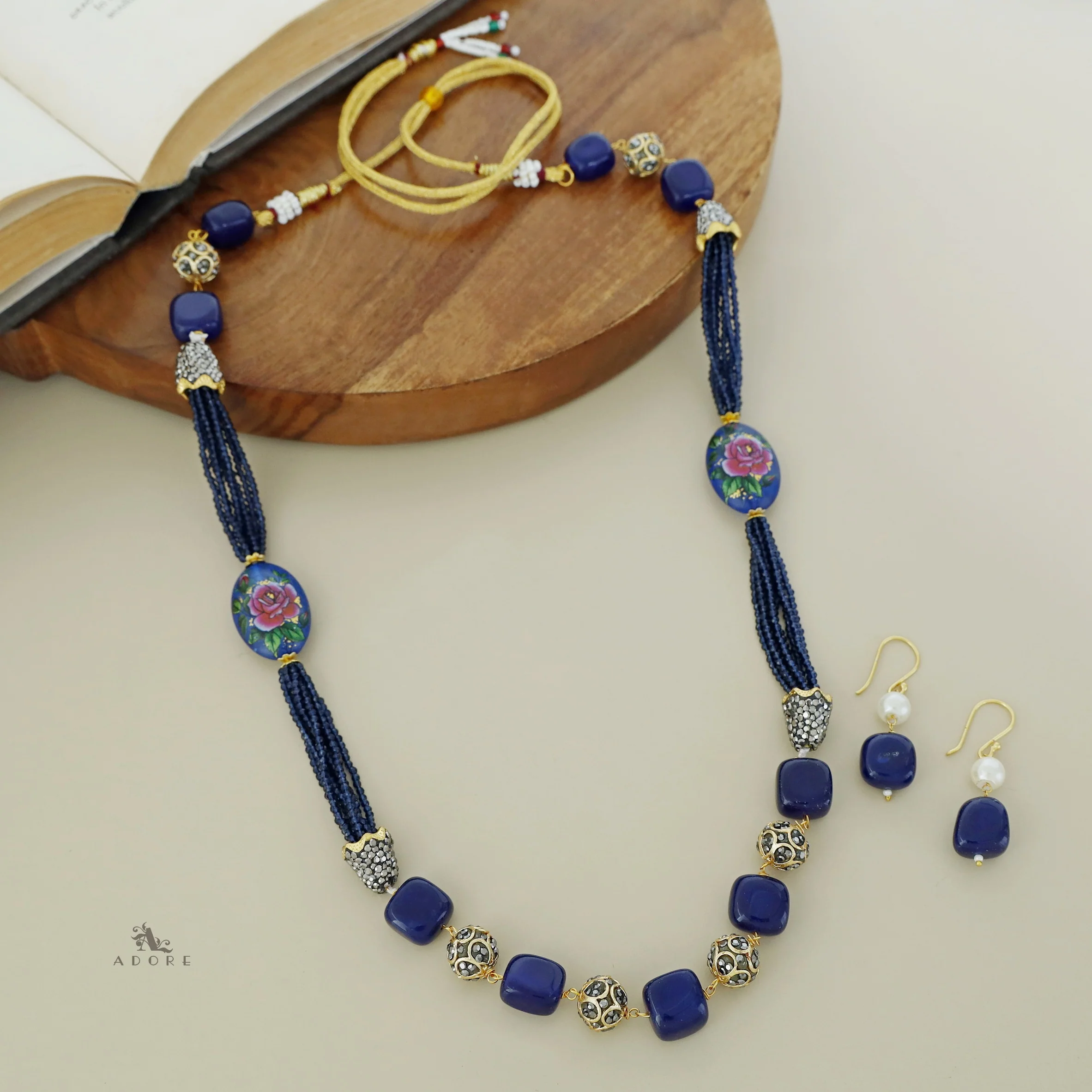 Drusilla Beaded Long Neckpiece With Drop - Image 10