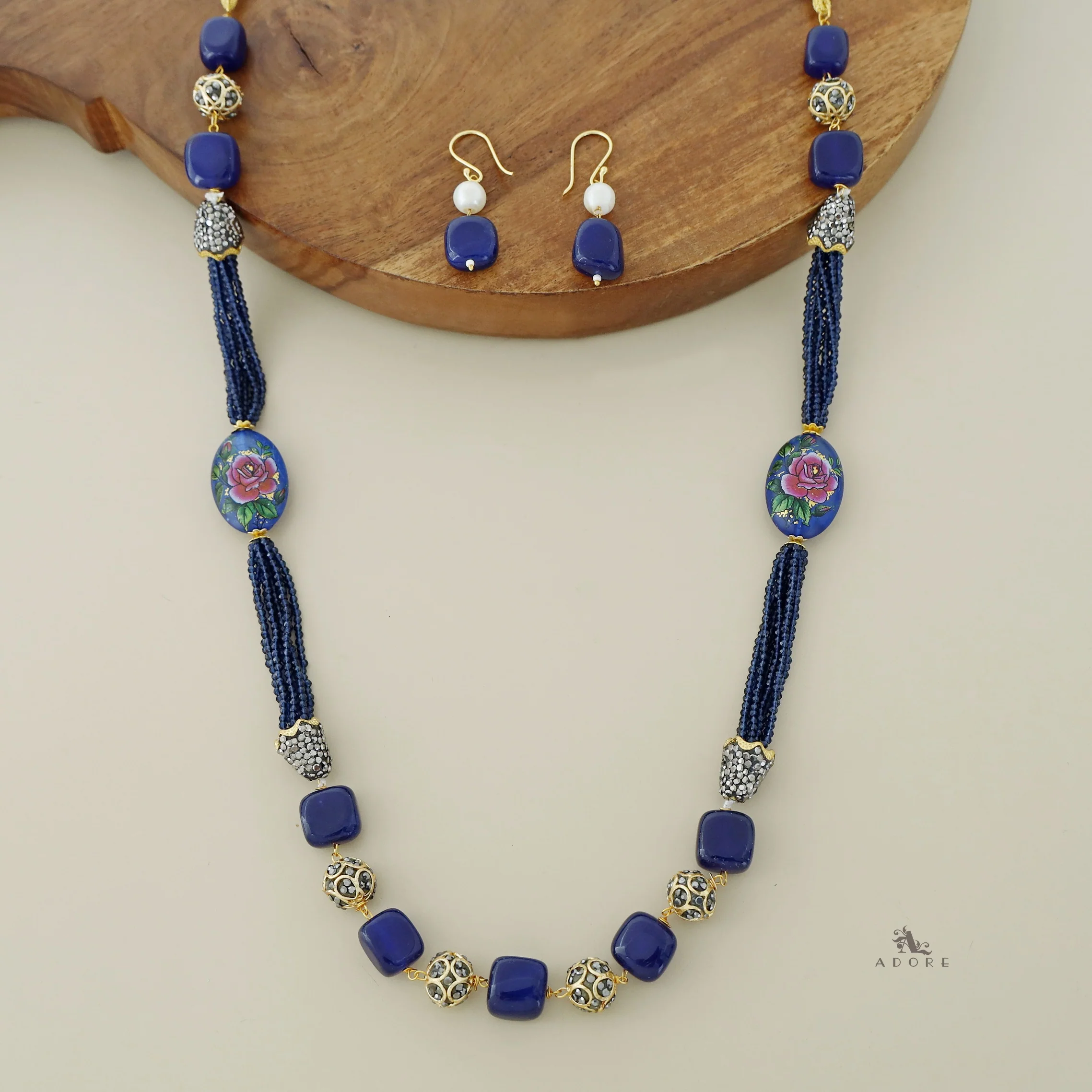 Drusilla Beaded Long Neckpiece With Drop - Image 8