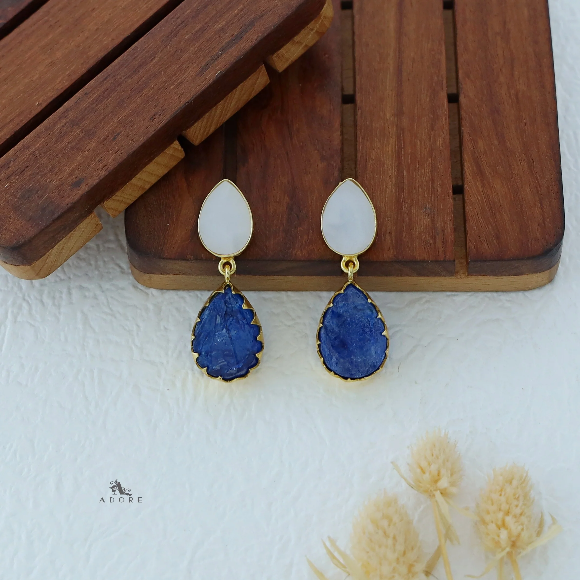Dual Drop MOP Earring - Image 10