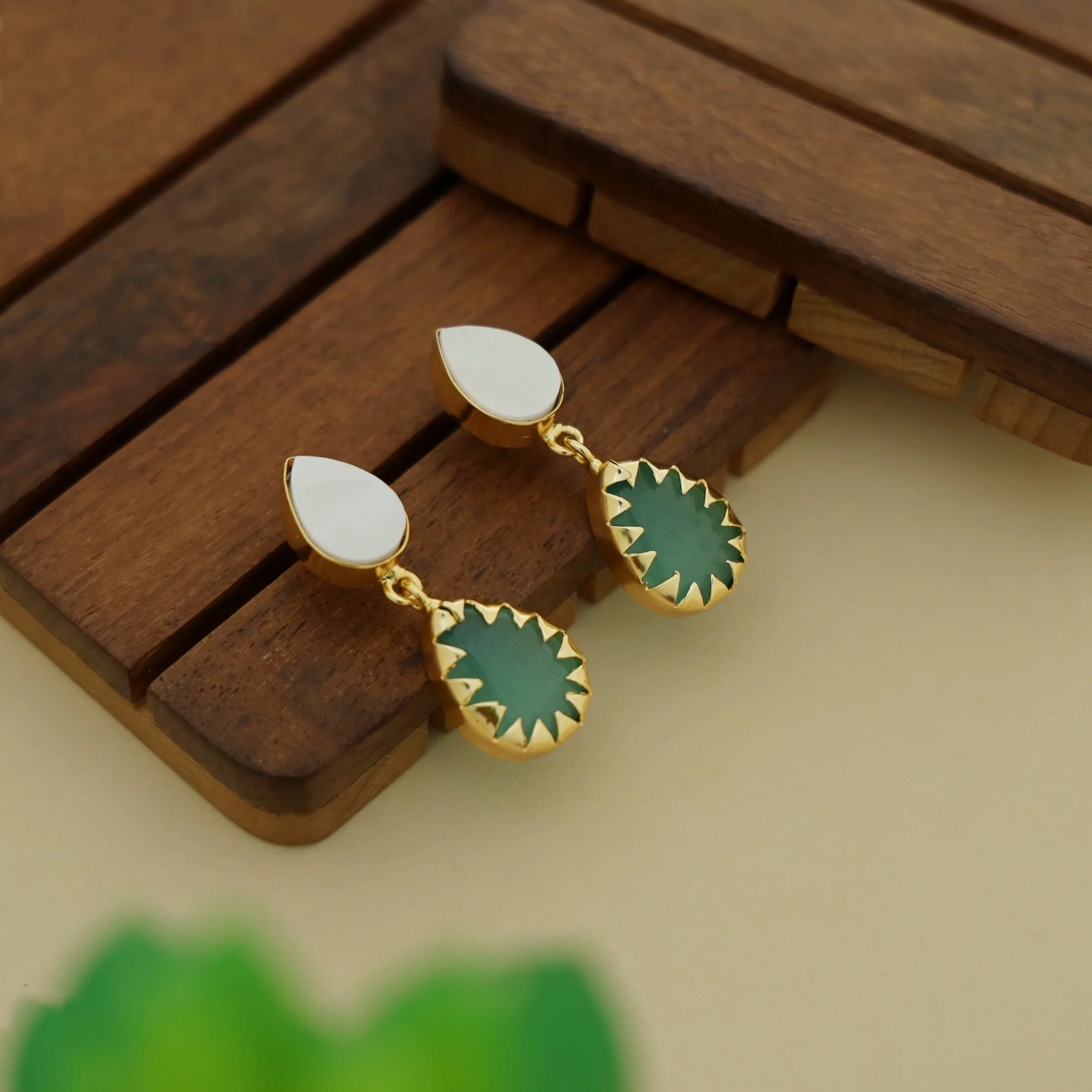 Dual Drop MOP Earring - Image 18