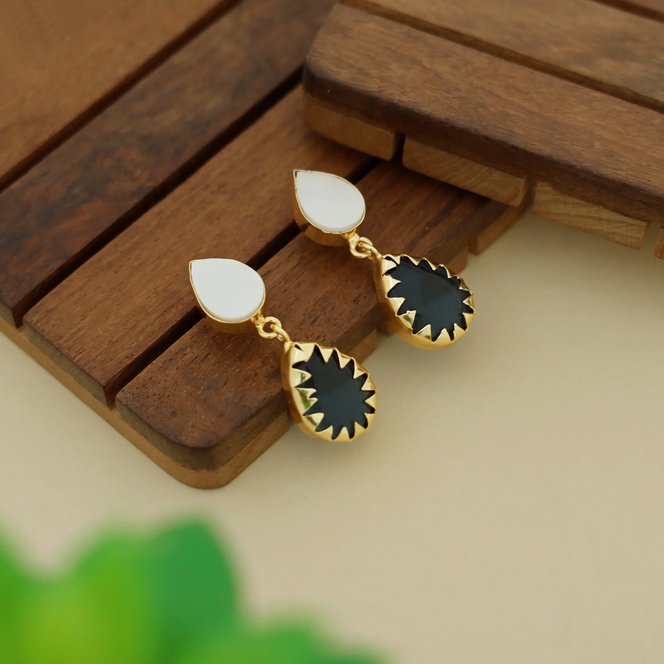 Dual Drop MOP Earring - Image 19