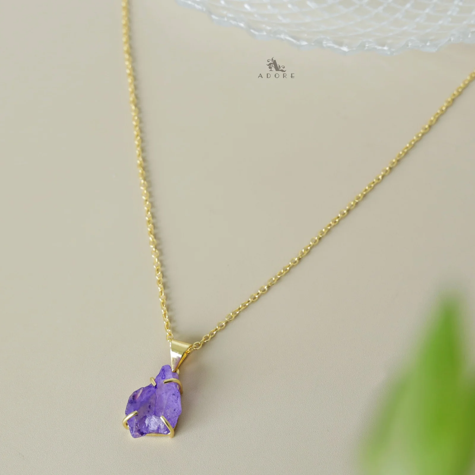 Dyed Aura Raw Stone Neckpiece - Image 5