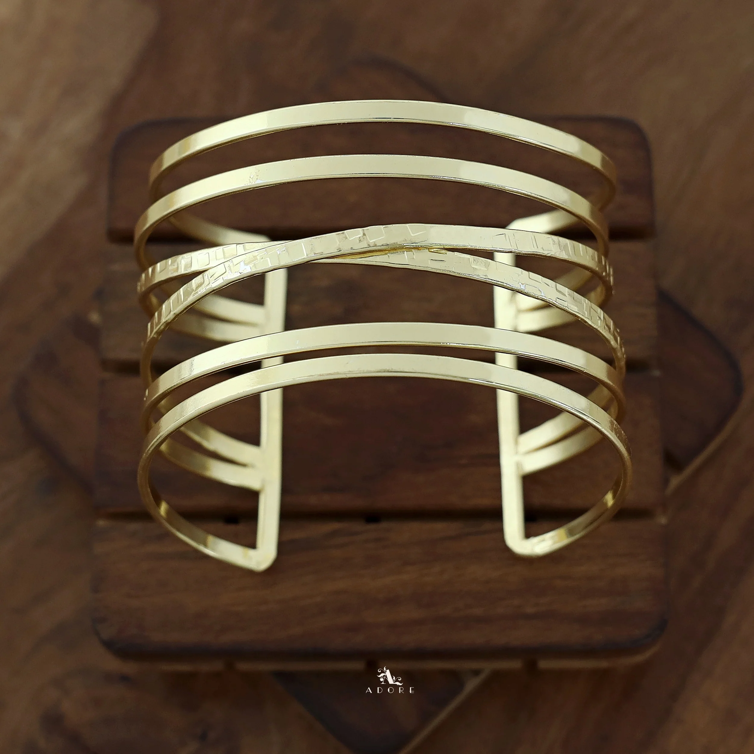 Edith Golden 6 Layer Bangle - Image 3