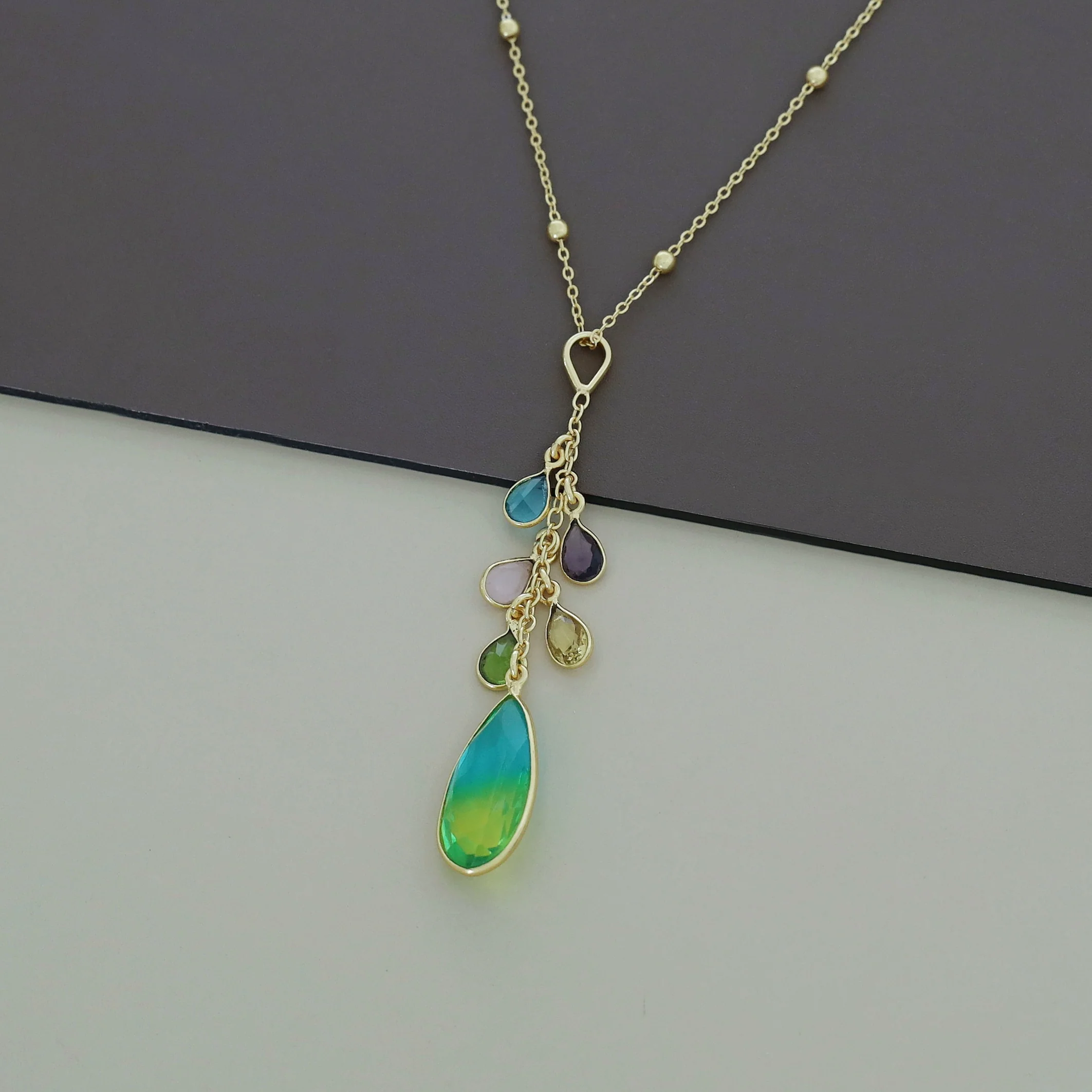 Edytha Drop Glossy Neckpiece - Image 10