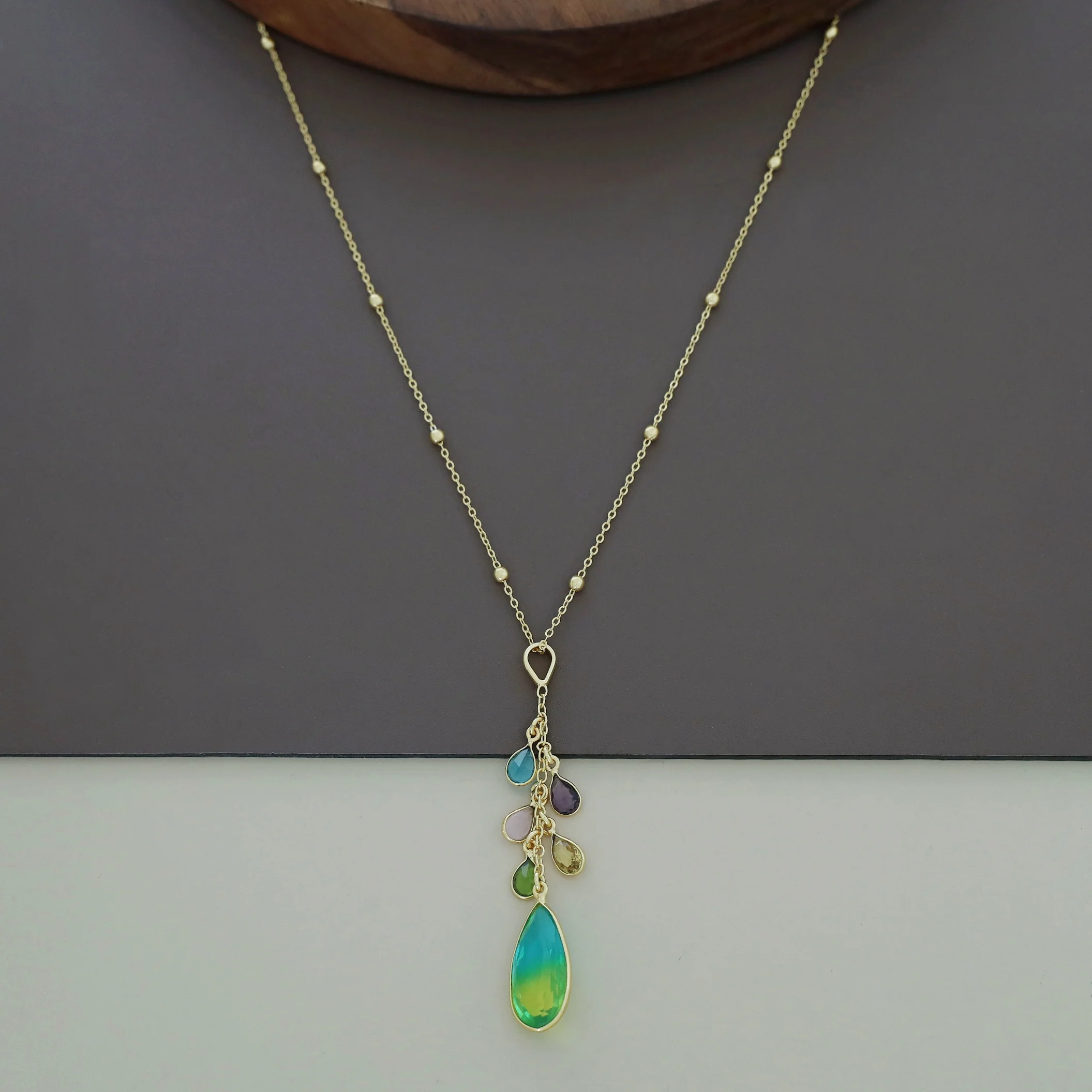 Edytha Drop Glossy Neckpiece - Image 11