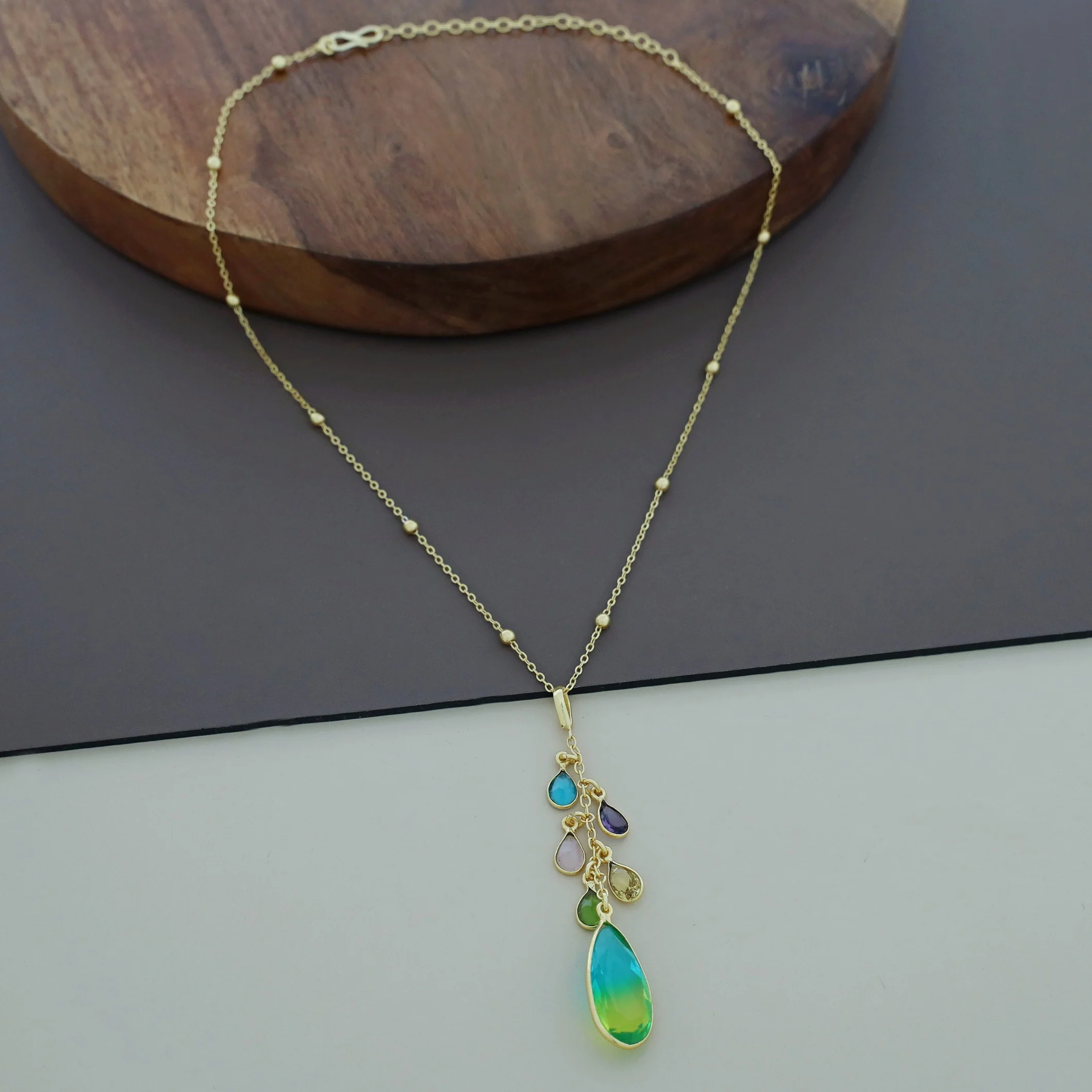 Edytha Drop Glossy Neckpiece - Image 12