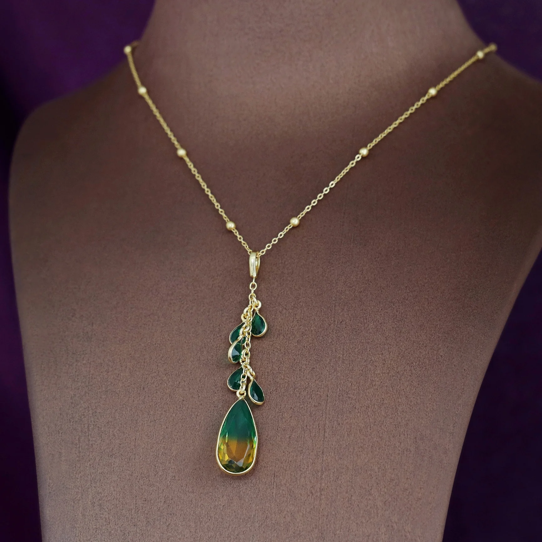Edytha Drop Glossy Neckpiece - Image 8