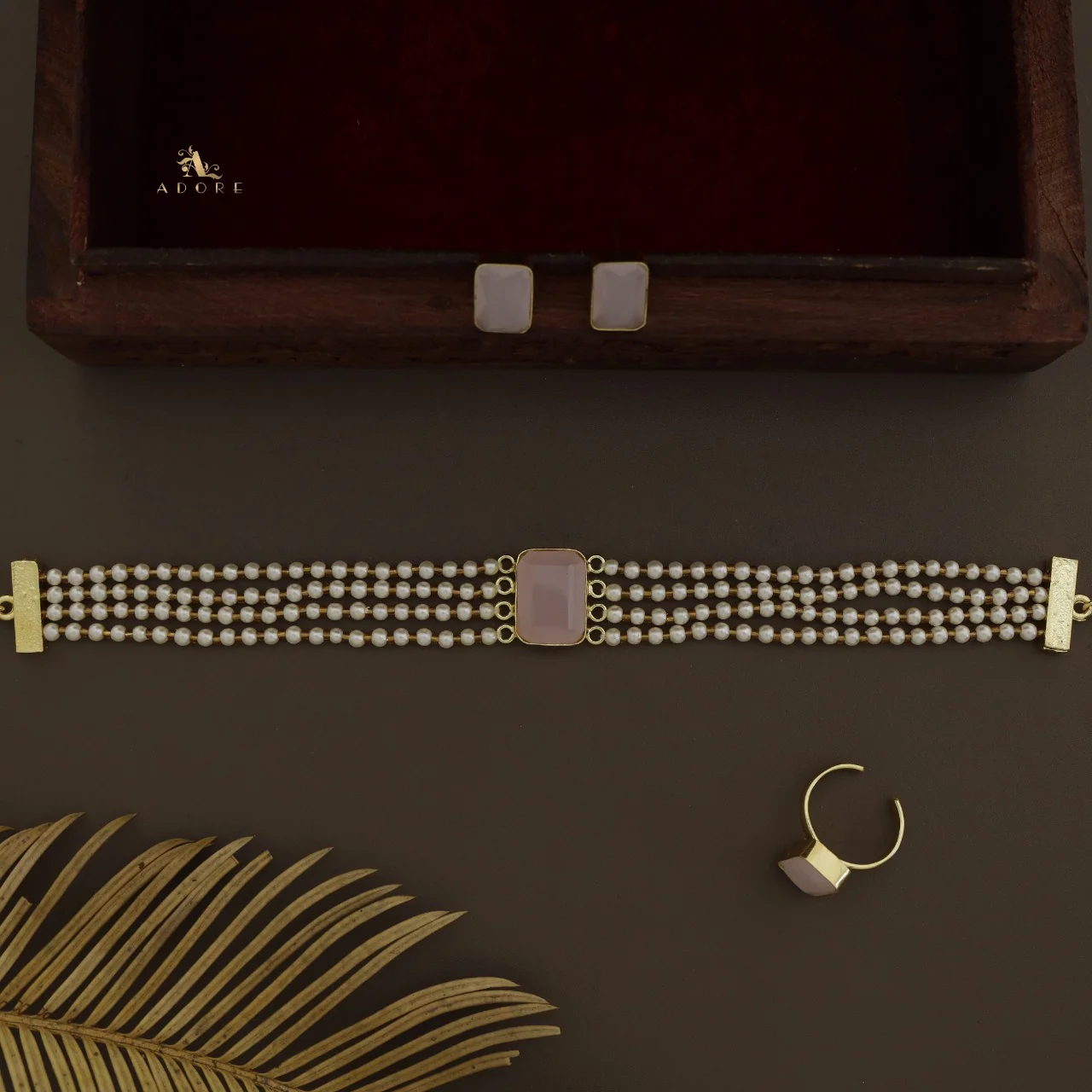 Elegant Pearl Choker Combo Set - Image 24