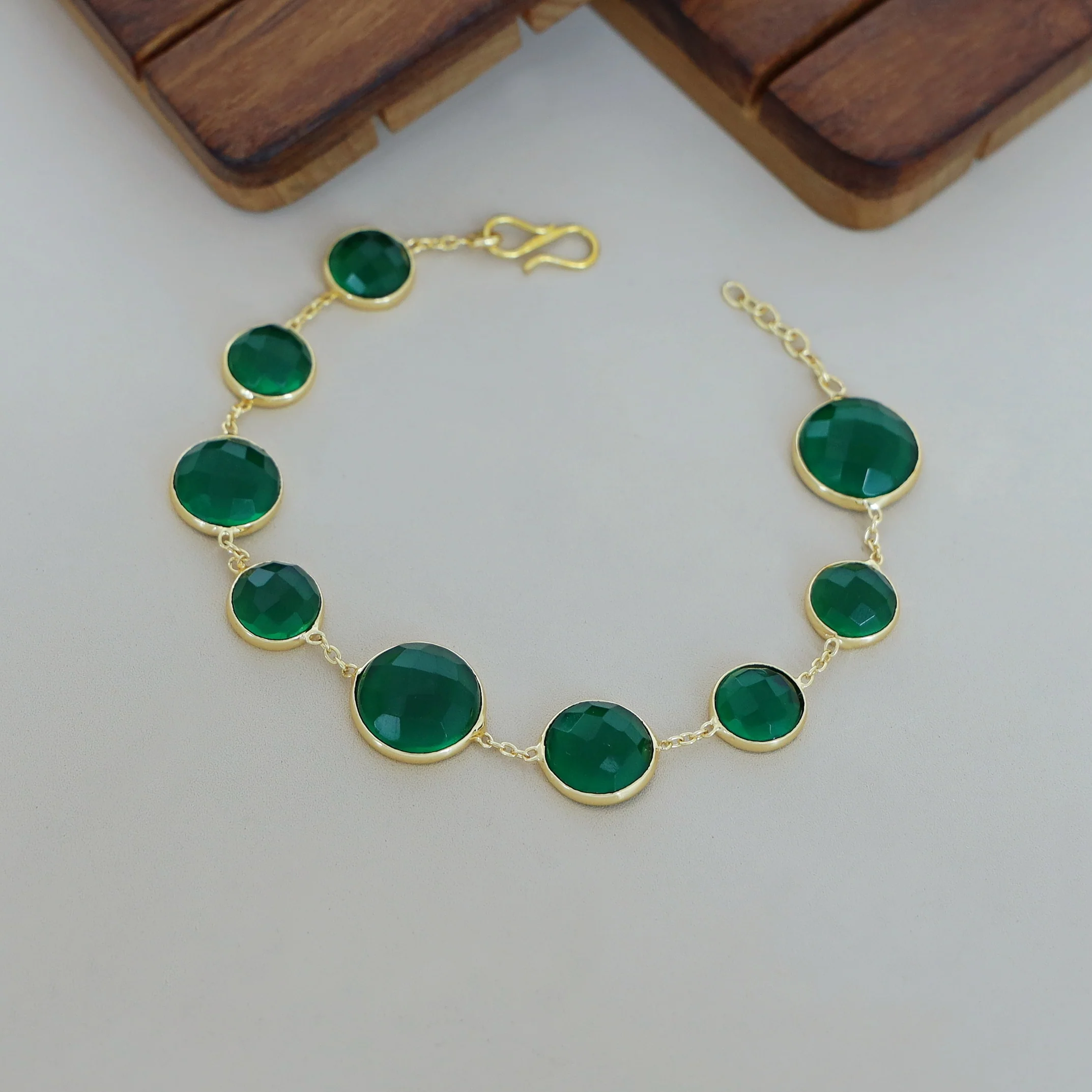 Elise Golden Glossy Bracelet - Image 10