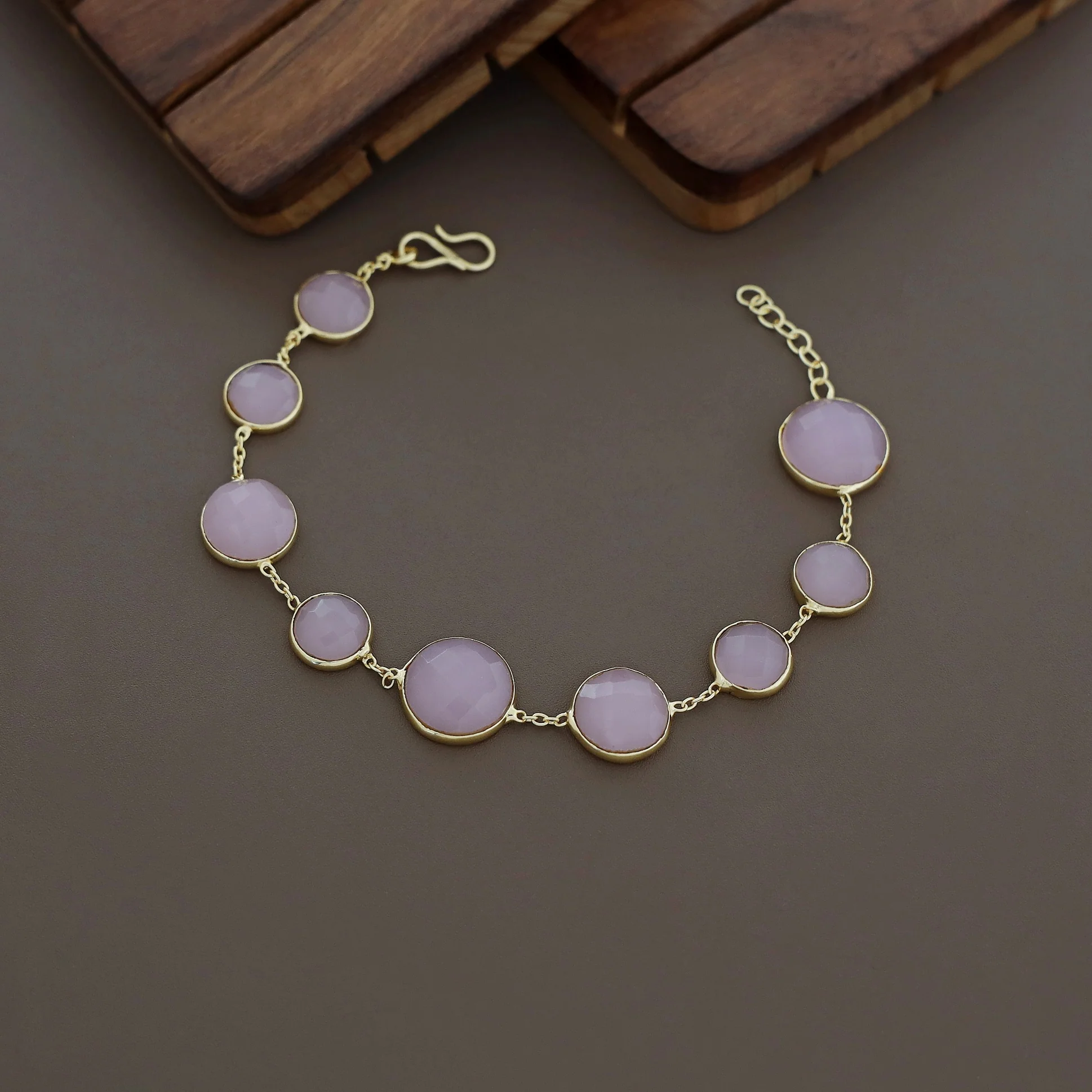 Elise Golden Glossy Bracelet - Image 5