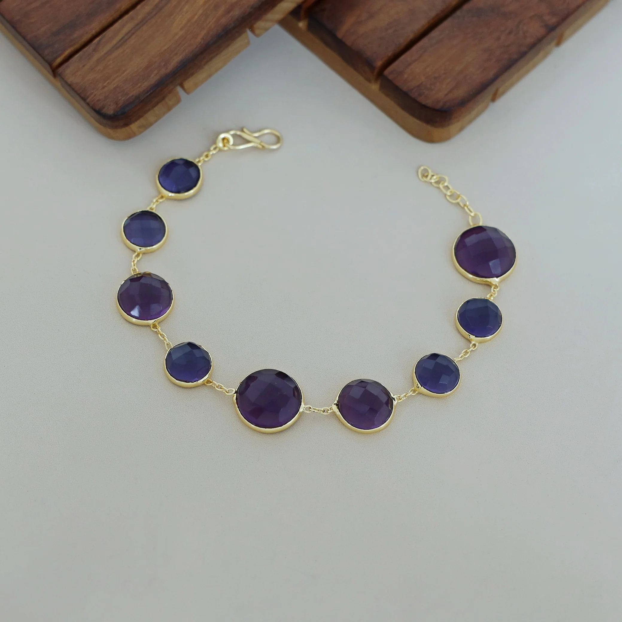 Elise Golden Glossy Bracelet - Image 6
