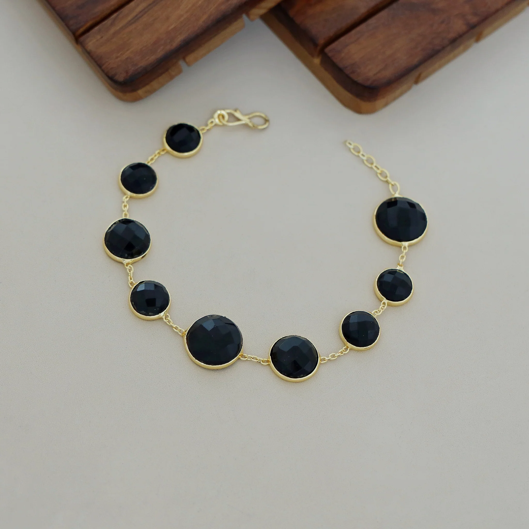 Elise Golden Glossy Bracelet - Image 7