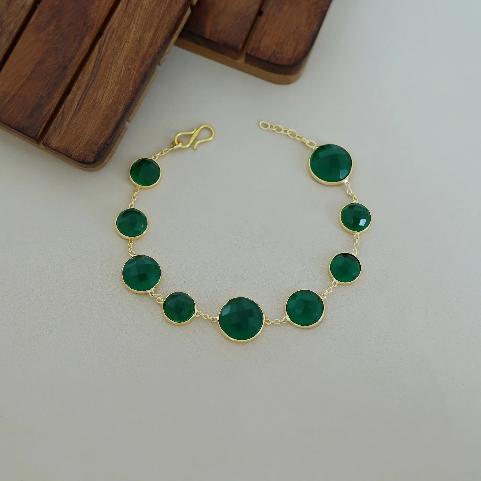 Elise Golden Glossy Bracelet - Image 8