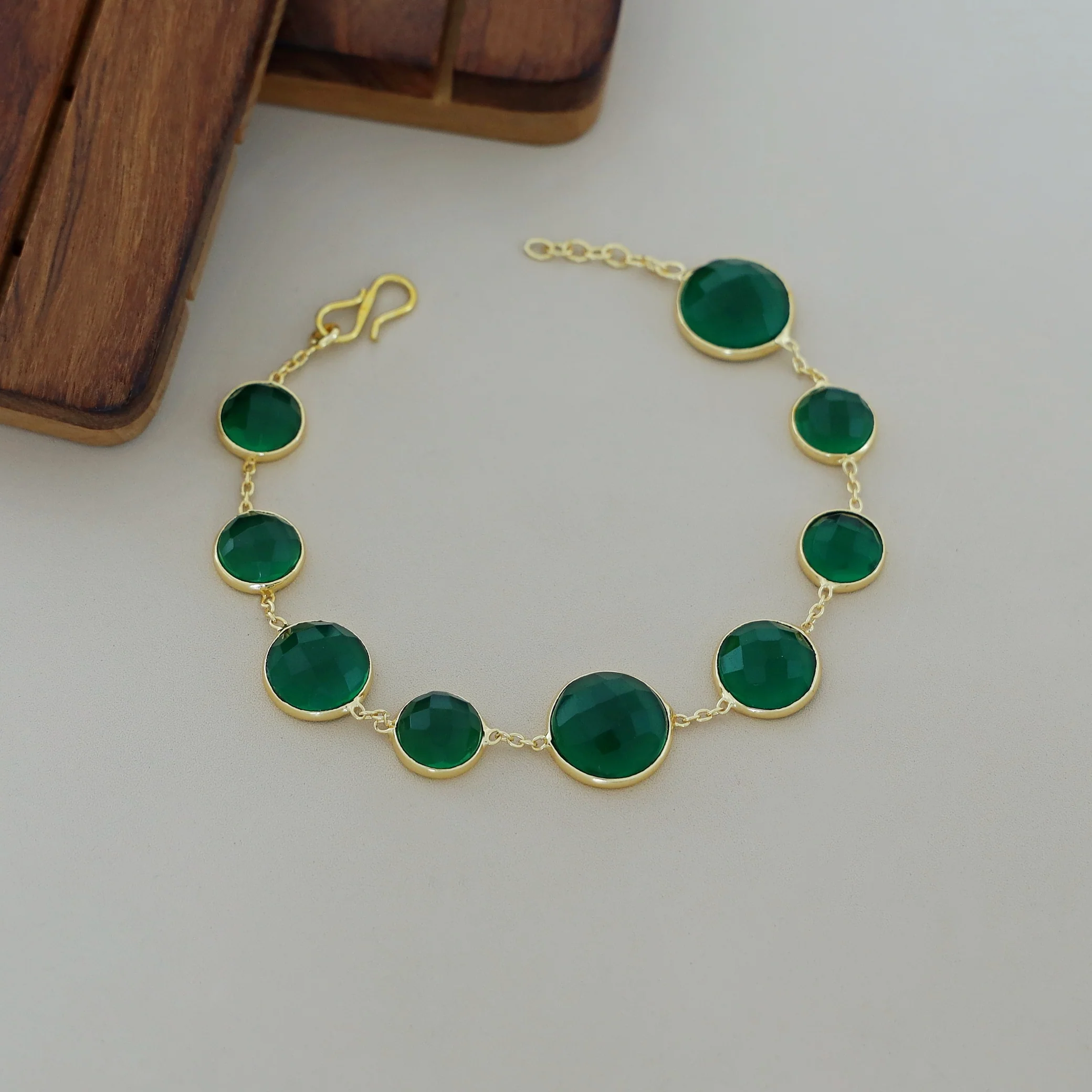Elise Golden Glossy Bracelet - Image 9
