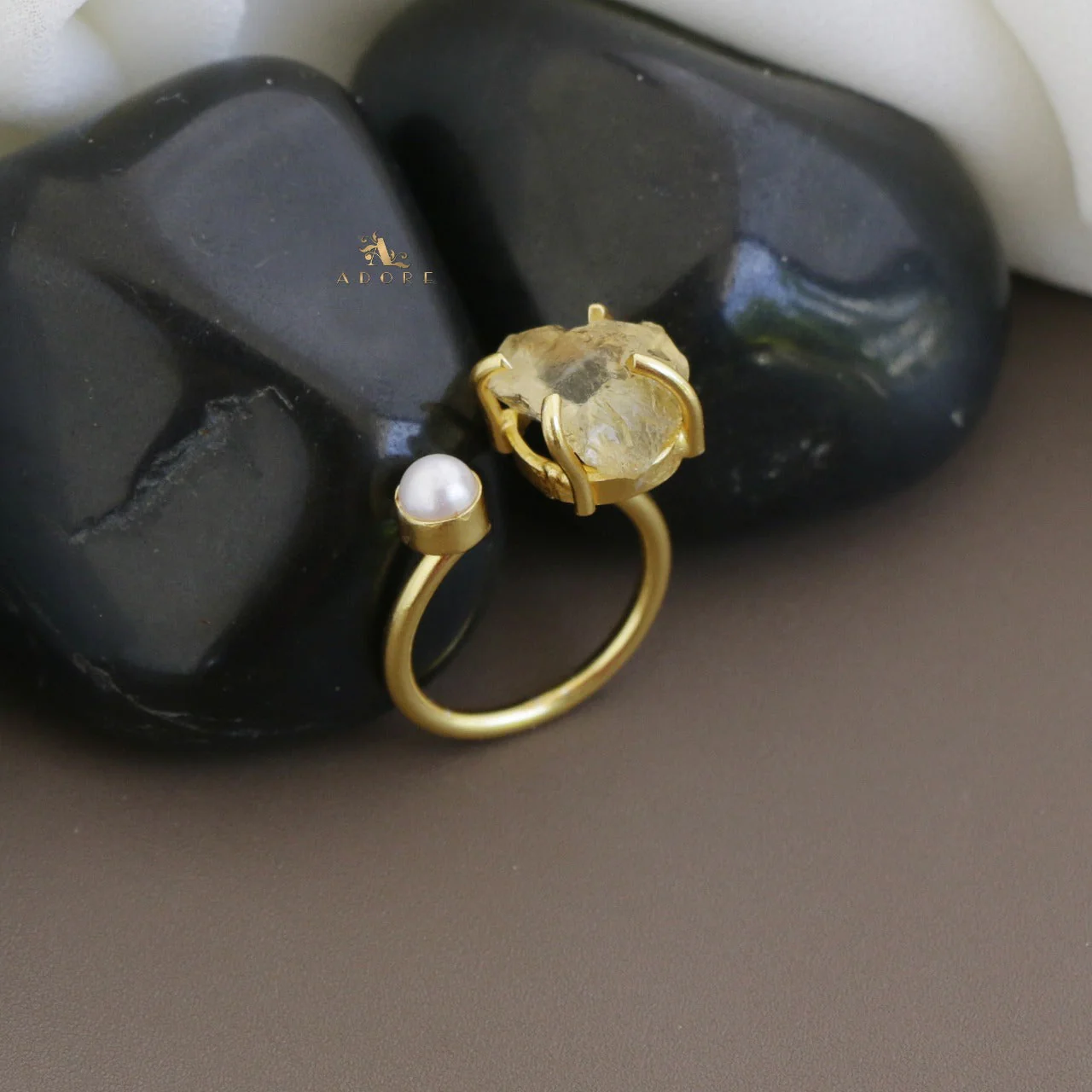 Ena Raw Stone Ring - Image 17