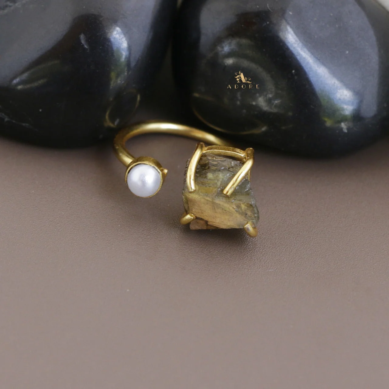 Ena Raw Stone Ring - Image 25