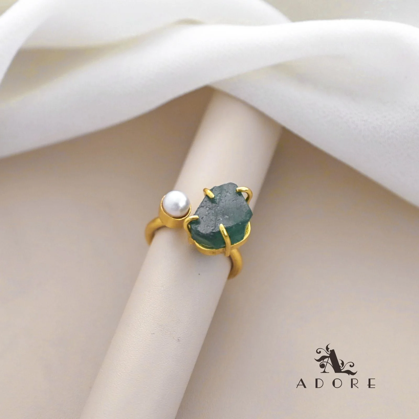 Ena Raw Stone Ring - Image 30