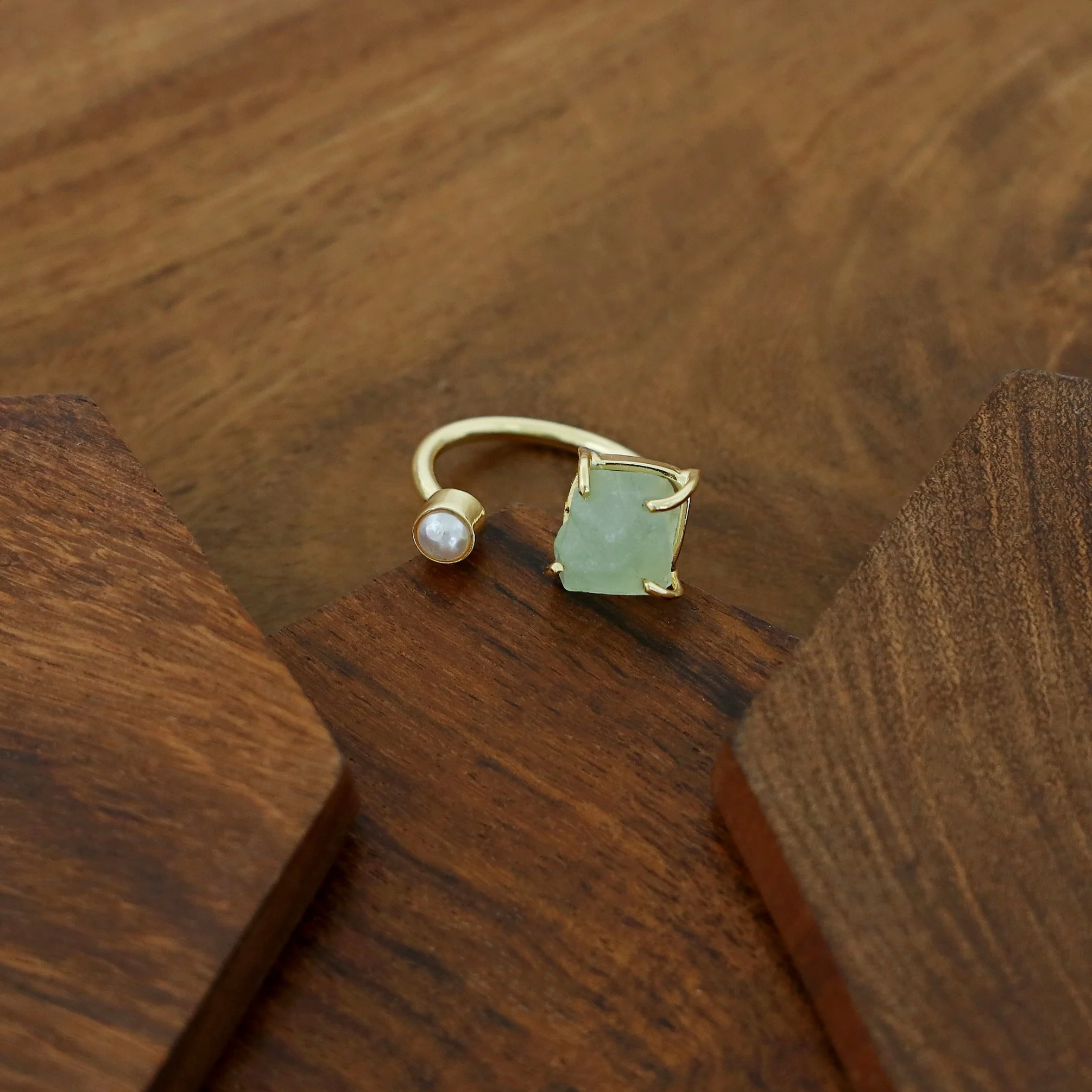 Ena Raw Stone Ring - Image 6