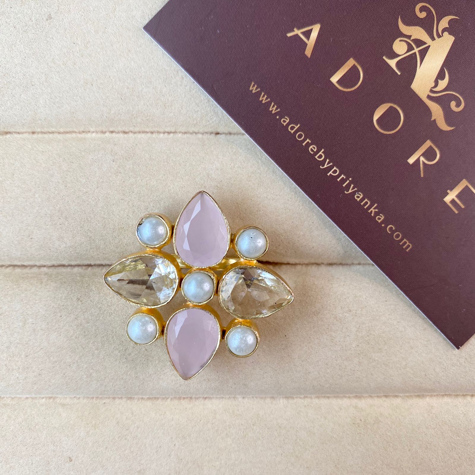 Evania Pearl Ring (Colour Option) - Image 10
