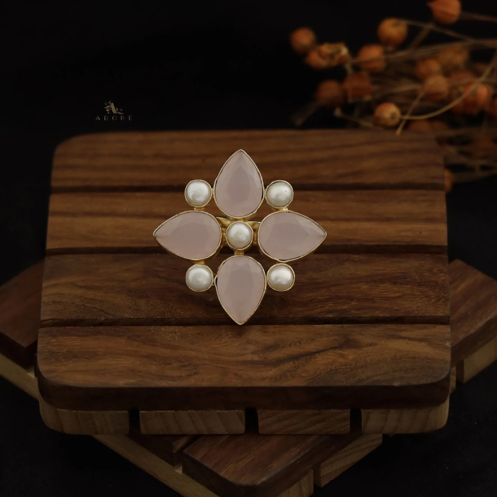 Evania Pearl Ring (Colour Option) - Image 16