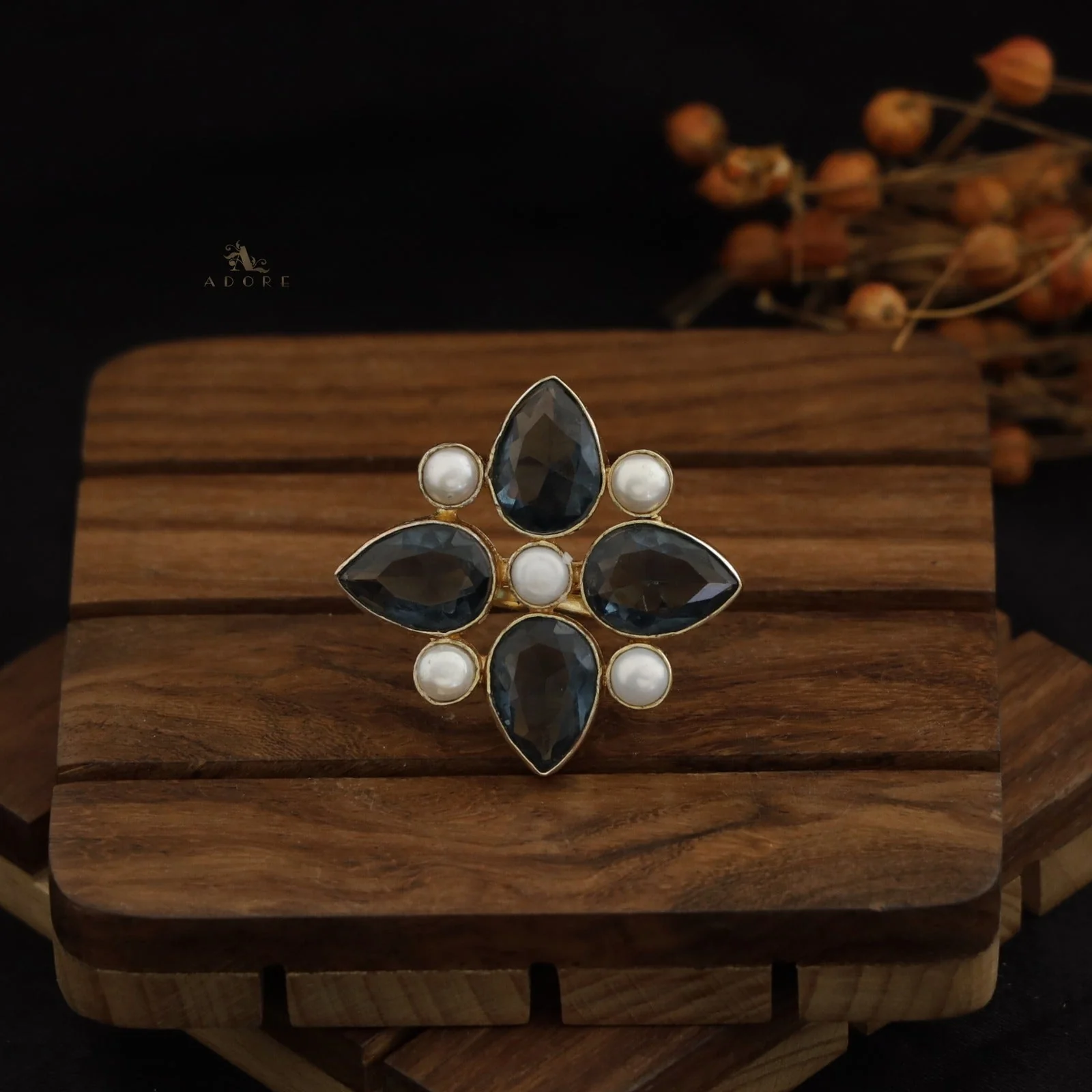 Evania Pearl Ring (Colour Option) - Image 18