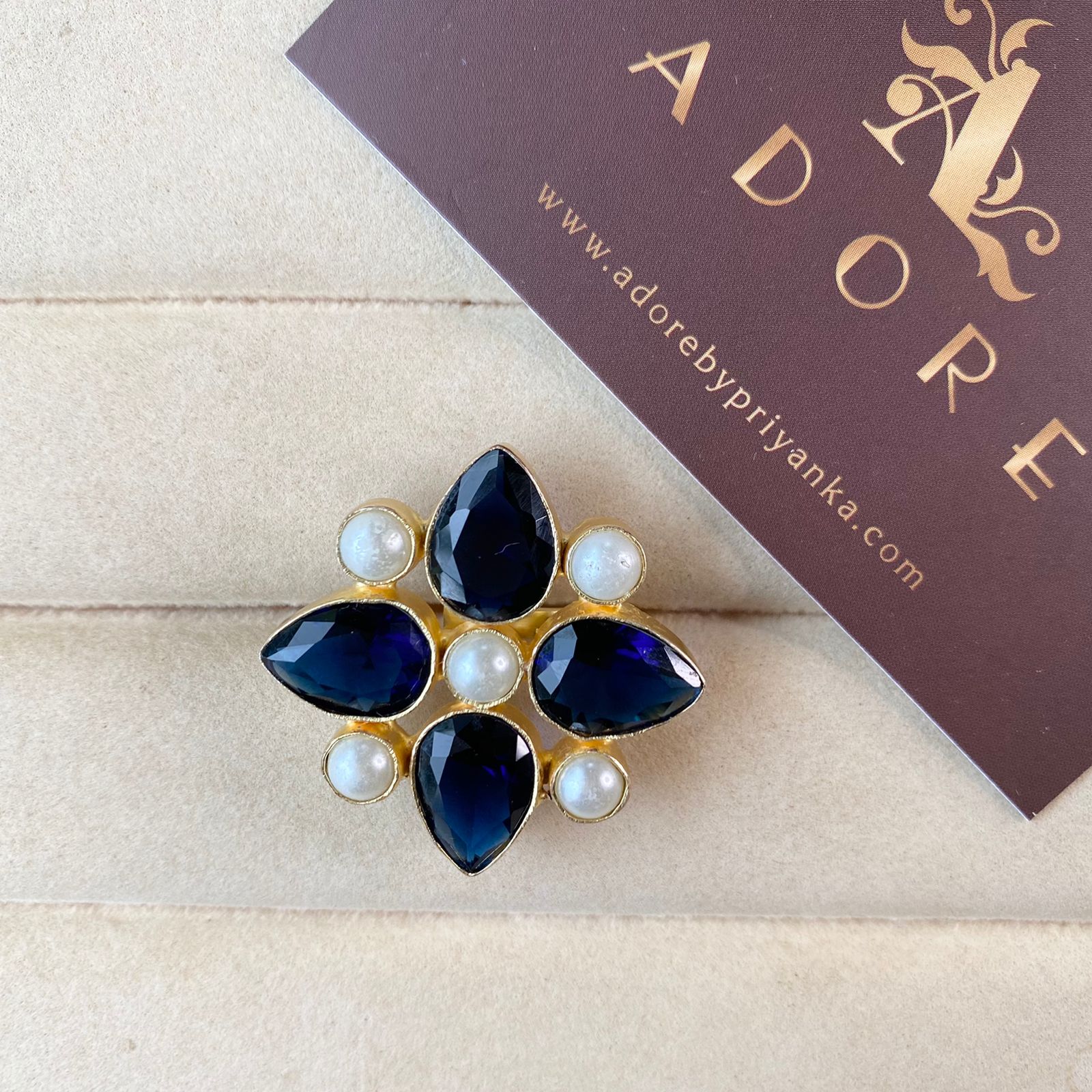 Evania Pearl Ring (Colour Option) - Image 2