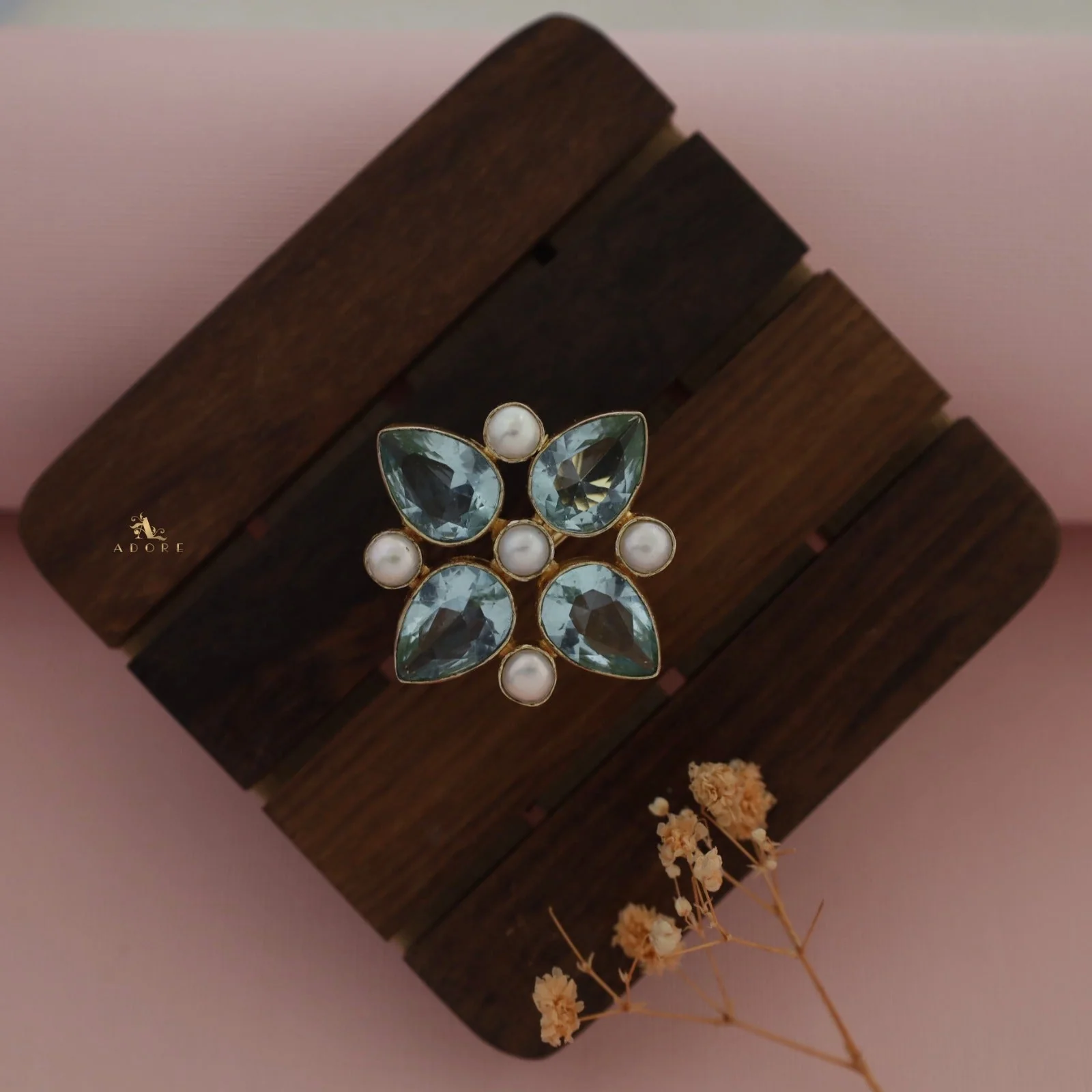 Evania Pearl Ring (Colour Option) - Image 3