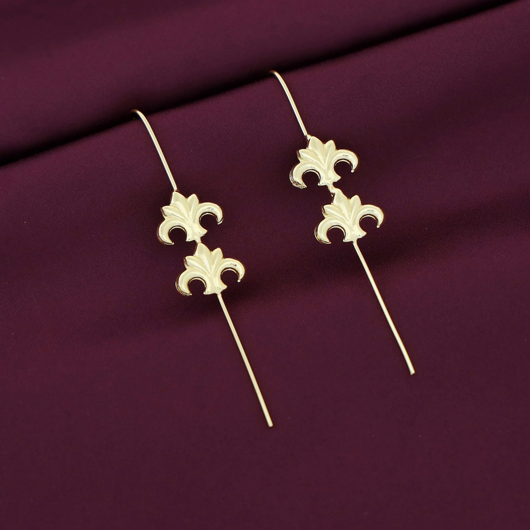 Evara Golden Ear-Cuff (Set Of 2) - Image 2
