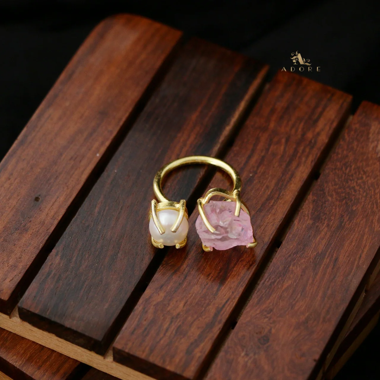 Eza Dyed Stone Plus Pearl Ring - Image 18