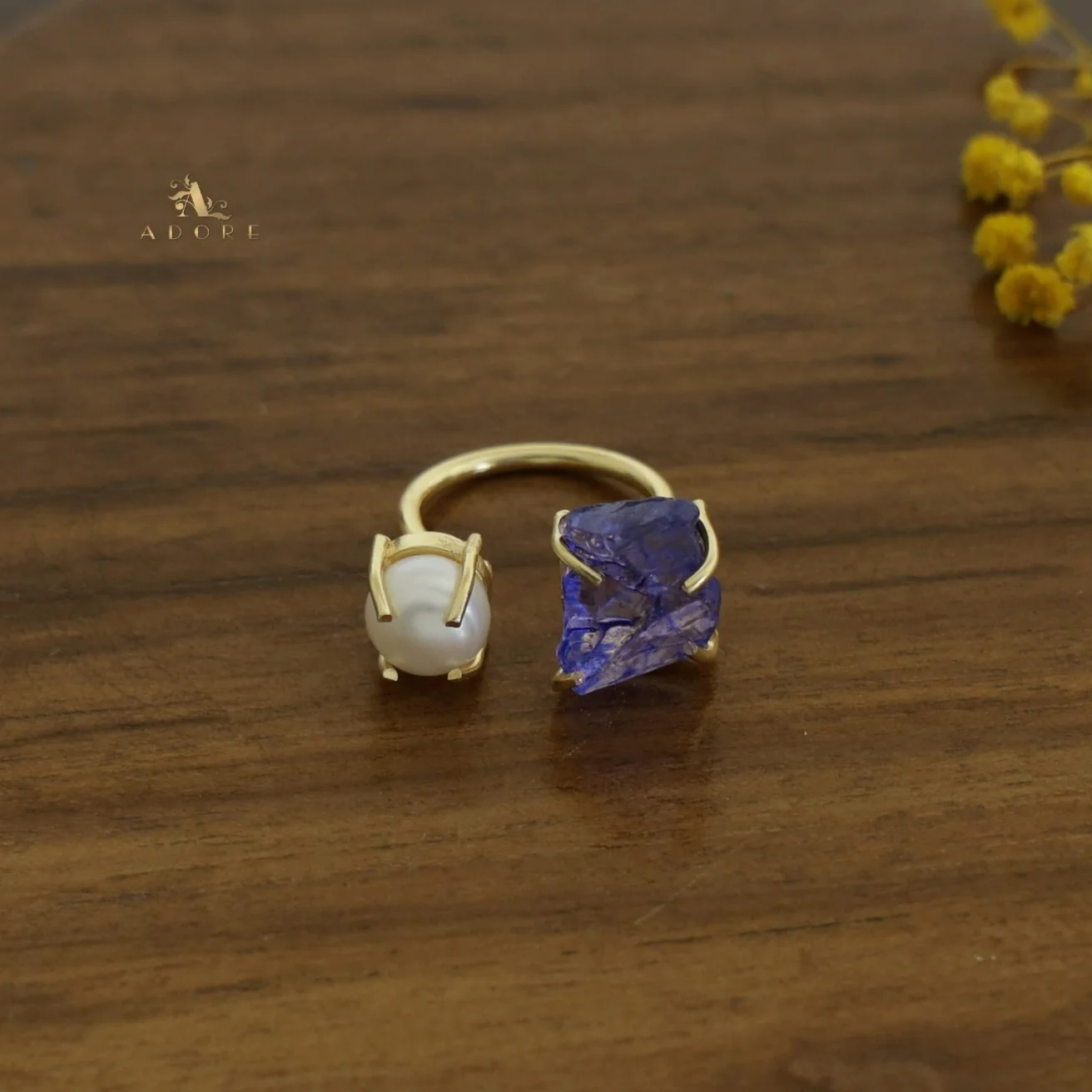 Eza Dyed Stone Plus Pearl Ring - Image 20