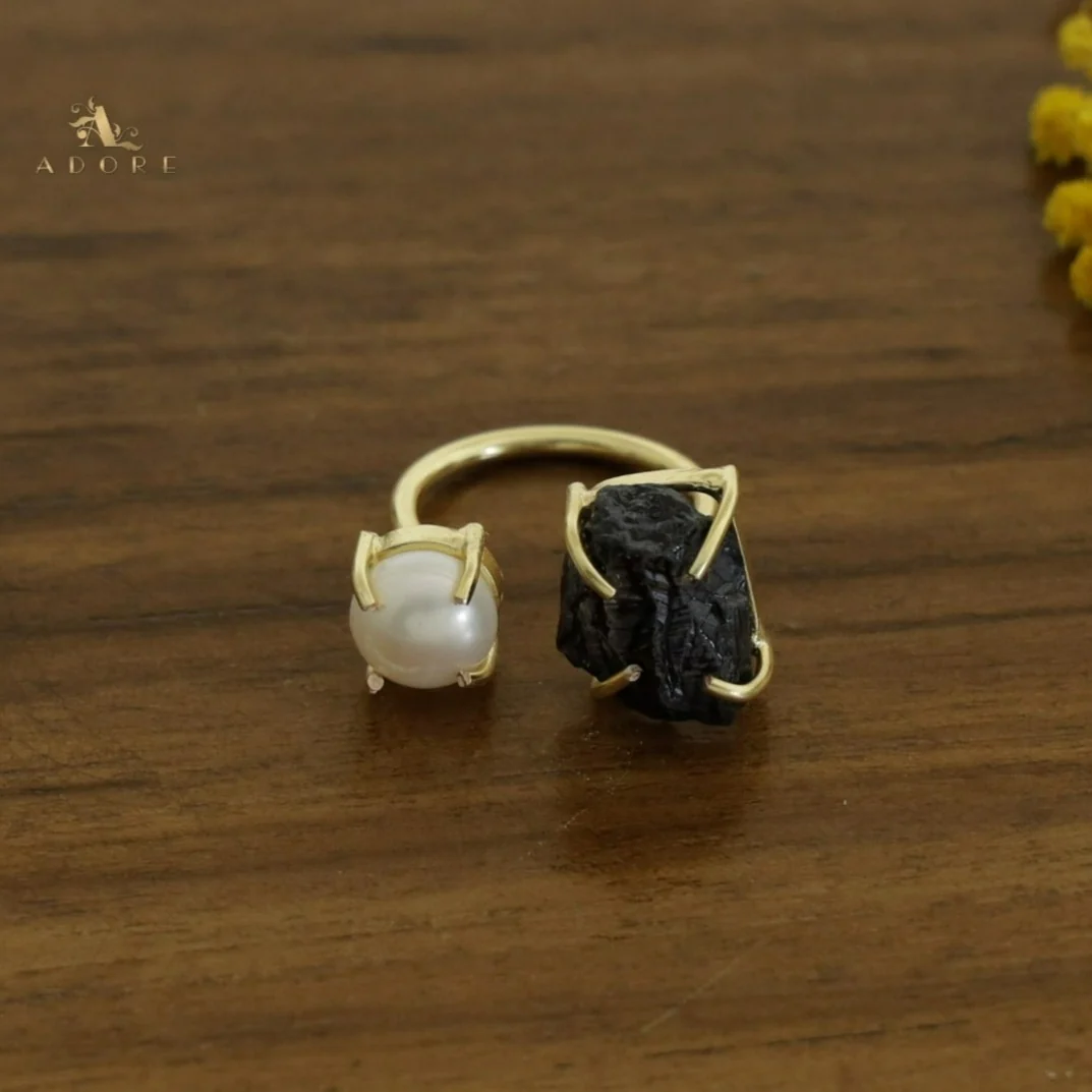 Eza Dyed Stone Plus Pearl Ring - Image 21