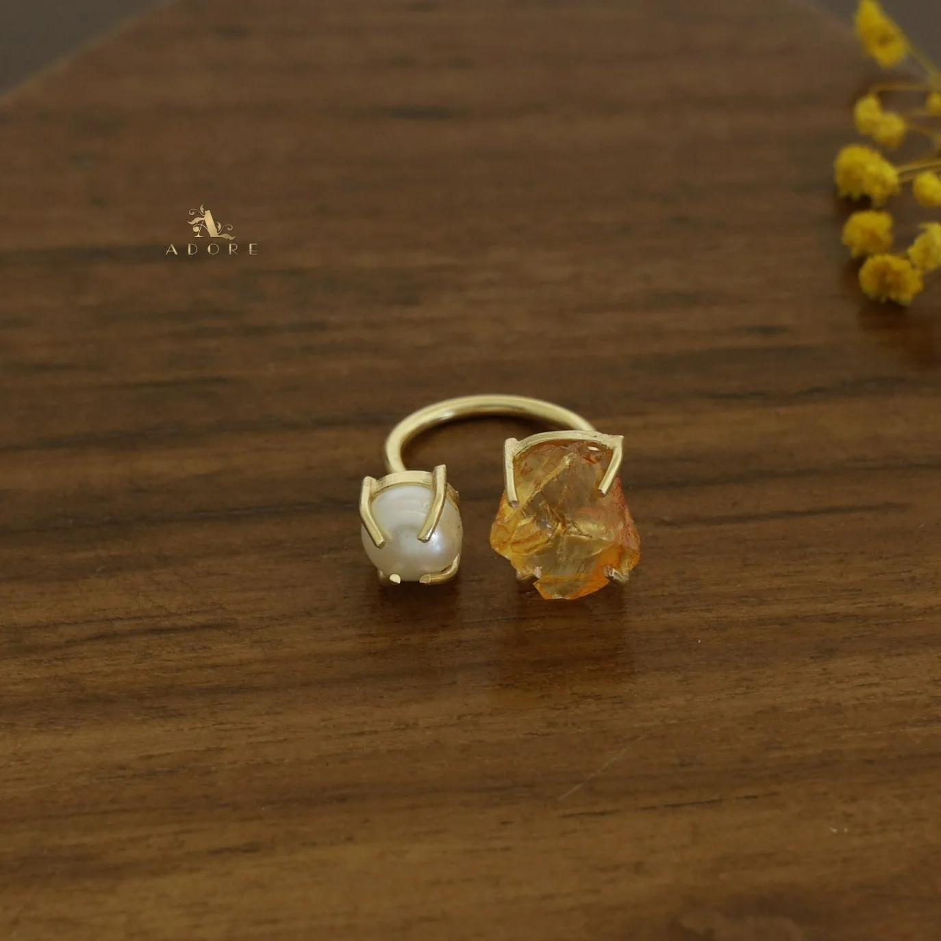 Eza Dyed Stone Plus Pearl Ring - Image 23