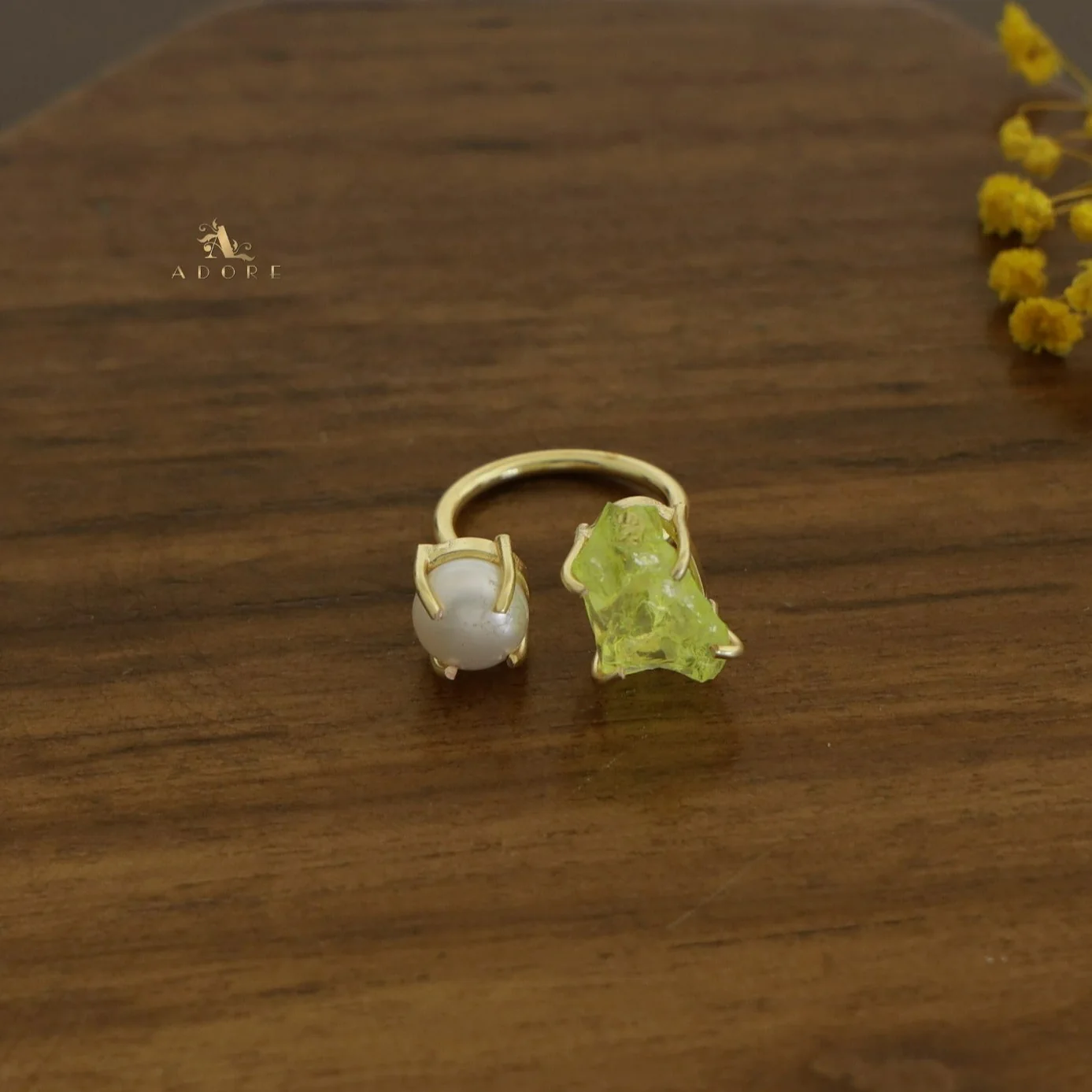 Eza Dyed Stone Plus Pearl Ring - Image 24